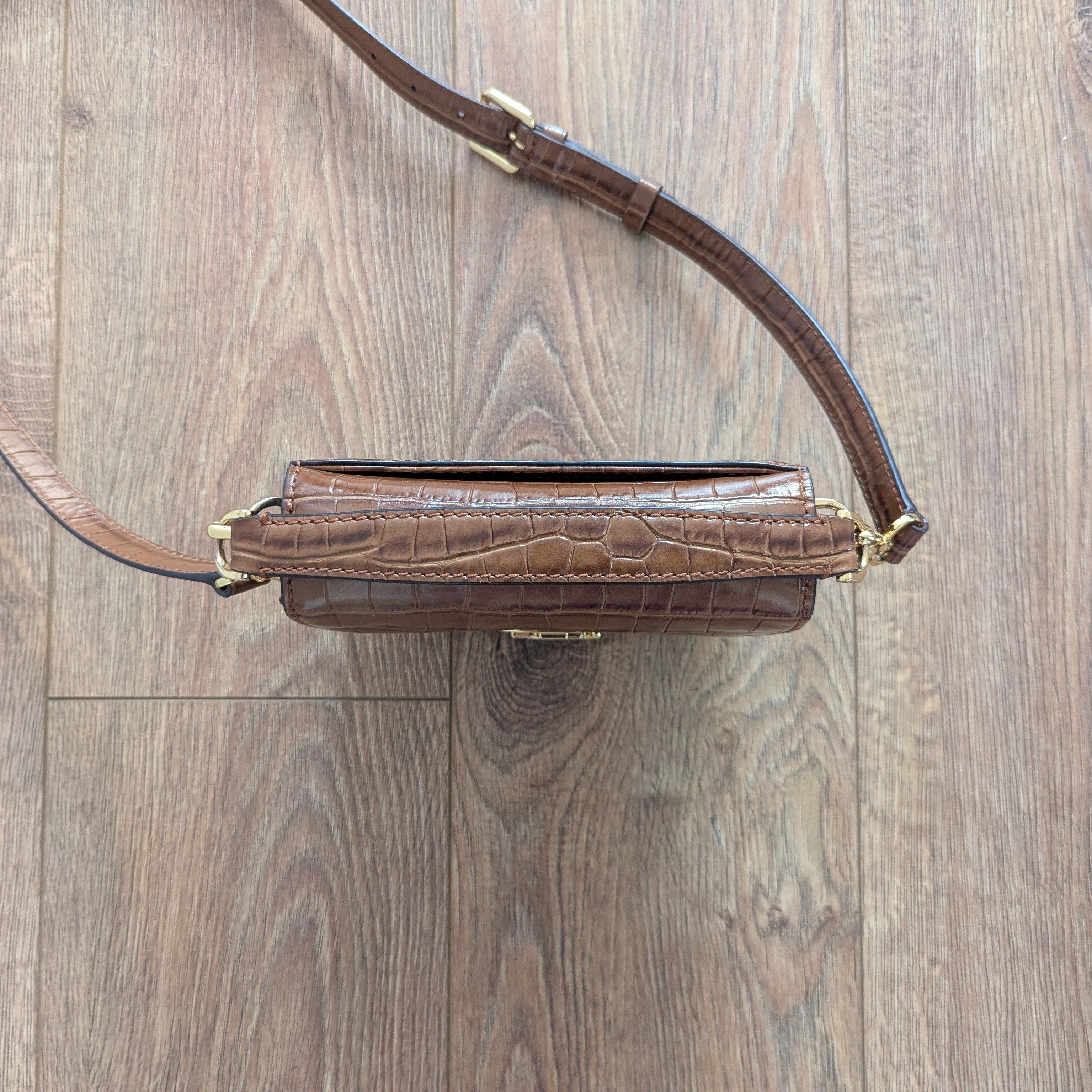 Lauren Ralph Lauren × Leather LAUREN RALPH LAUREN Addie Cross Body Bag Cow Leather Luxury Size ONE SIZE - 13 Thumbnail