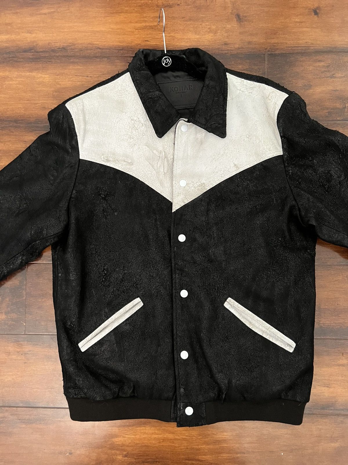 Kollar Clothing Two Tone Distressed leather jacket Size US L / EU 52-54 / 3 - 2 Thumbnail