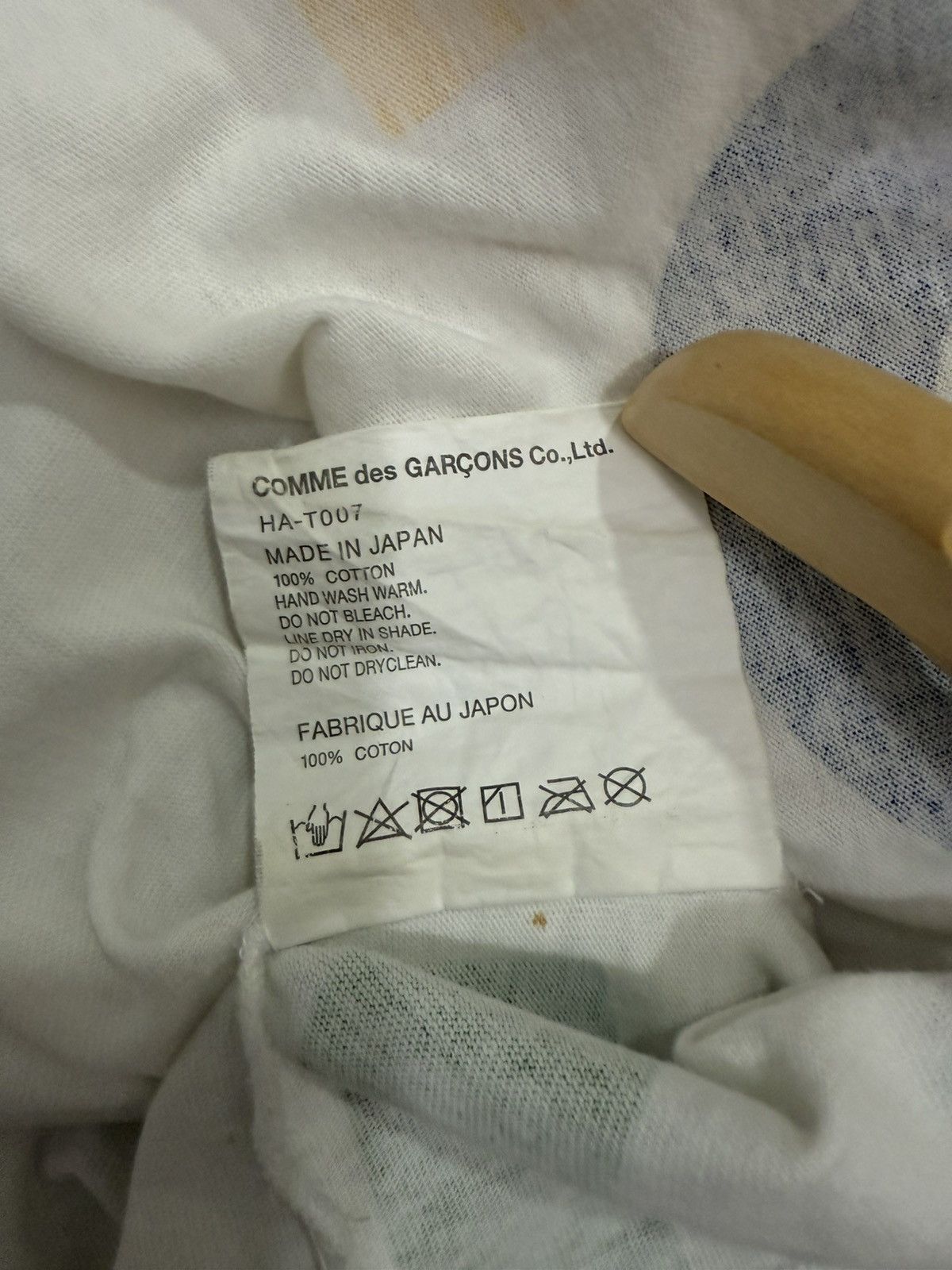 Comme des Garcons Homme Vintage Comme Des Garcons Homme White Pocket Tee Shirt Size US L / EU 52-54 / 3 - 5 Thumbnail