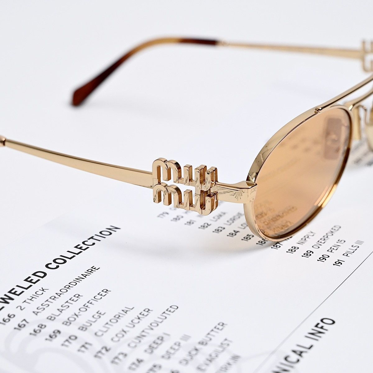 Miu Miu MIU MIU 0MU 54ZS SUNGLASSES Size ONE SIZE - 3 Thumbnail