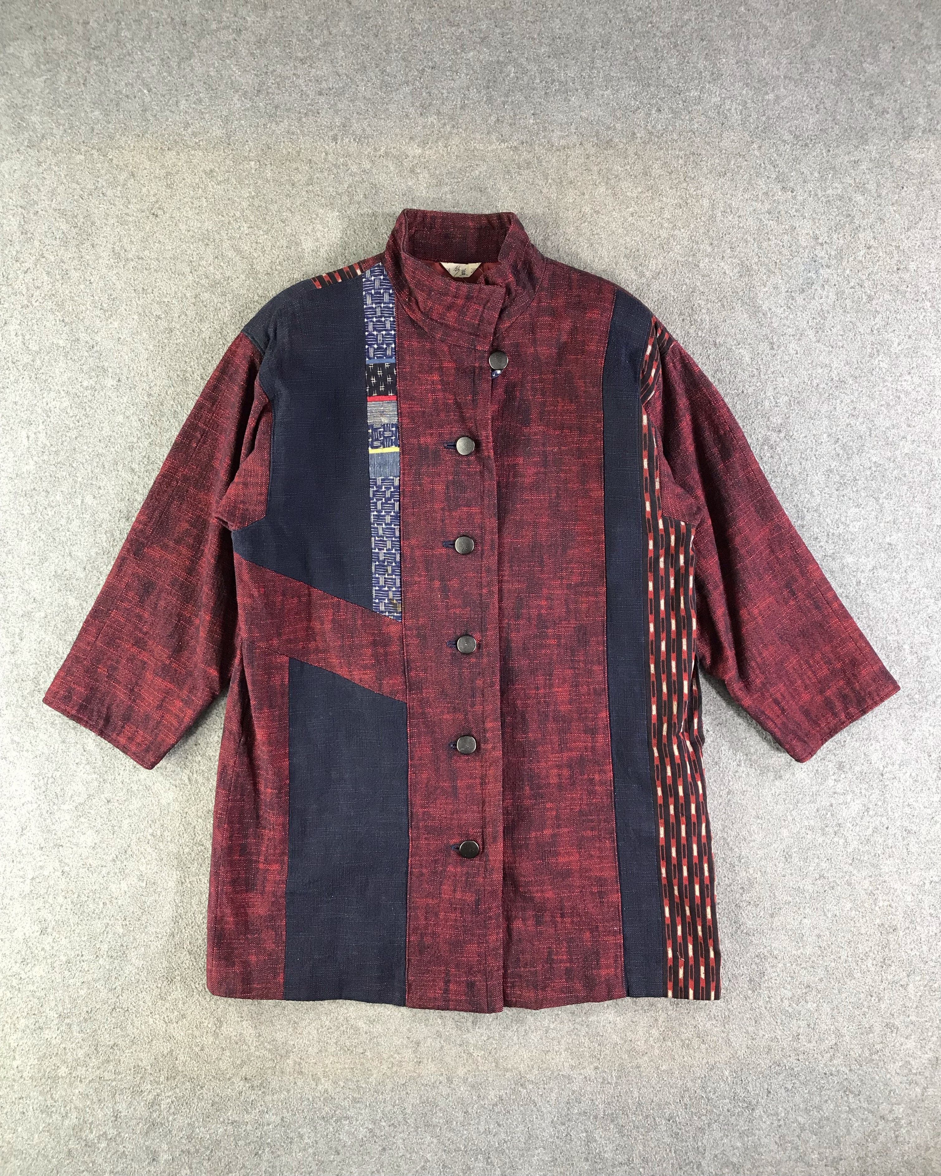 Japanese Brand Vintage Japanese Brand Patchwork Button Up Long Jacket JC271 Size US L / EU 52-54 / 3 - 1 Thumbnail