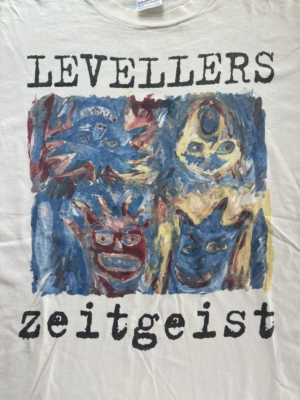 Band Tees × Vintage Vintage LEVELLERS Zeitgeist Total Chaos 95/96 Band Tshirt Size US XL / EU 56 / 4 - 6 Thumbnail