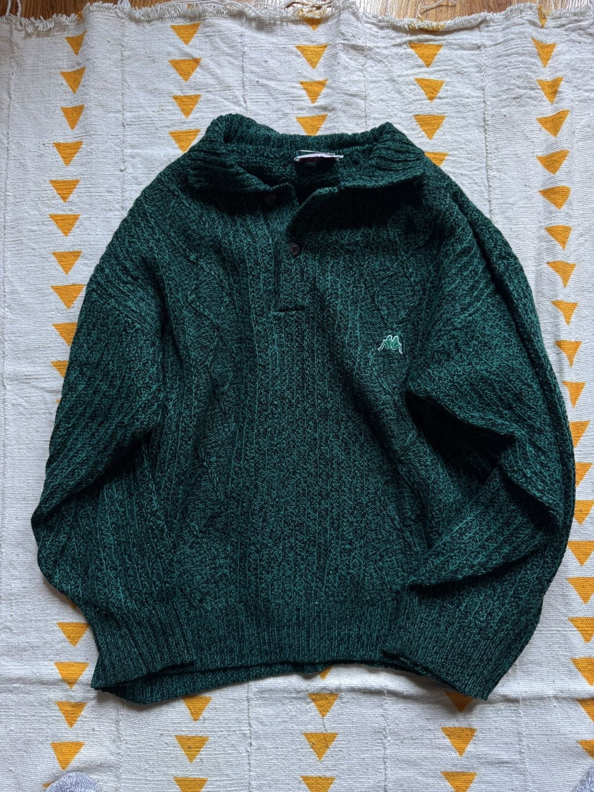 Kappa Vintage Kappa Knit Polo Sweater Size US M / EU 48-50 / 2 - 1 Thumbnail