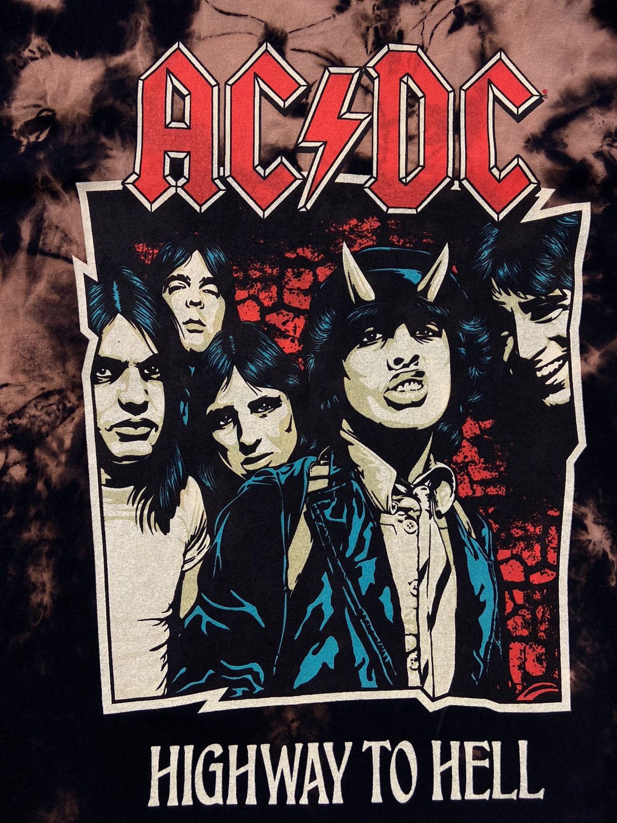 AC/DC × Band Tees × Vintage AC DC RARE Acid Wash Band Tee Size US XL / EU 56 / 4 - 2 Thumbnail