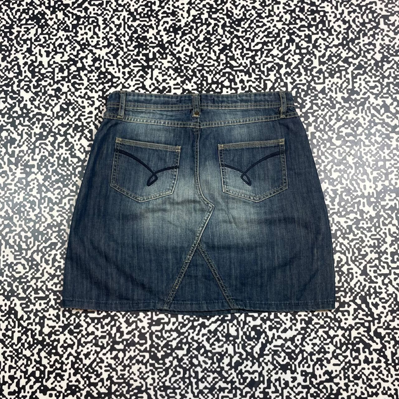 Japanese Brand Vintage Y2K Japanese Denim Retro Mini Skirt 90s Style Size 29" - 4 Thumbnail
