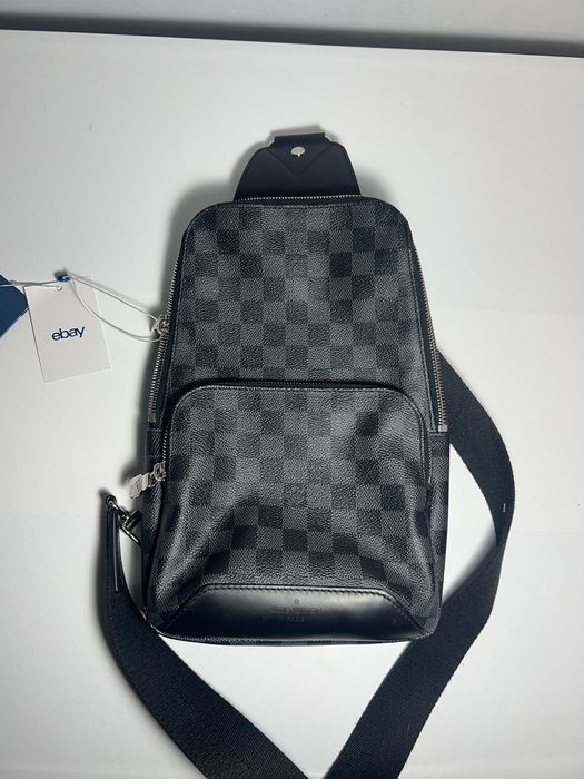 Louis Vuitton Mens Avenue Sling Bag Damier