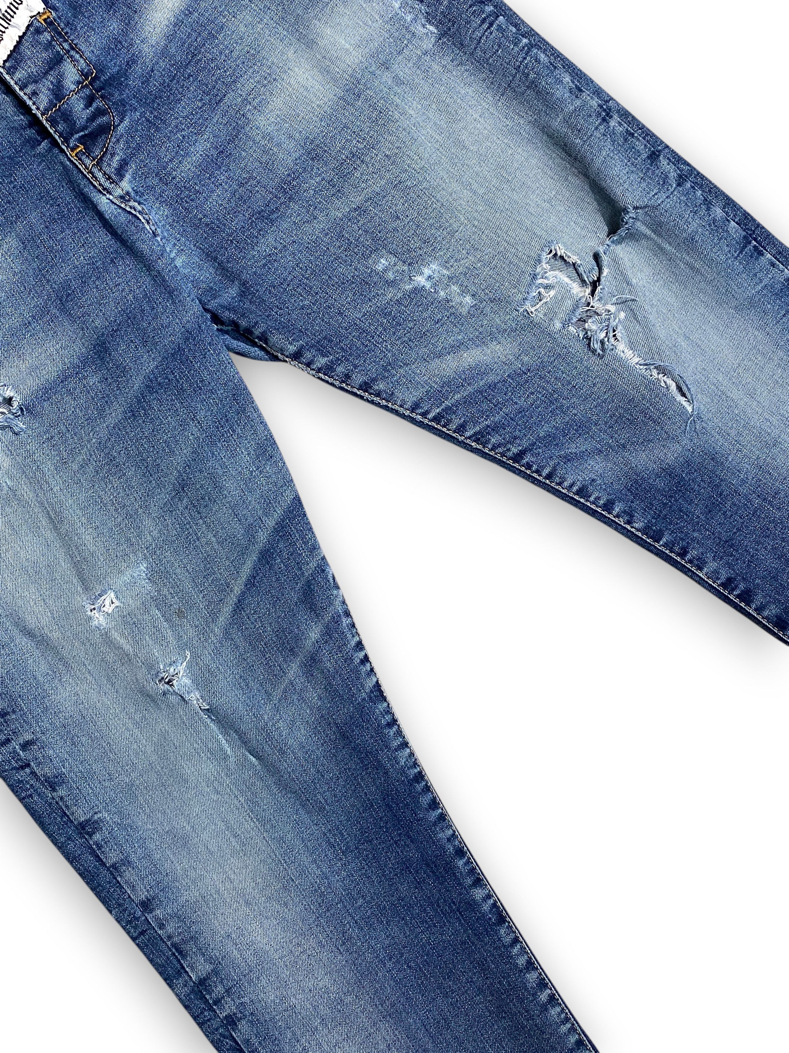John Galliano Galliano Distressed Washed Ripped Gothic Slim Jeans Vintage Size US 34 / EU 50 - 8 Thumbnail