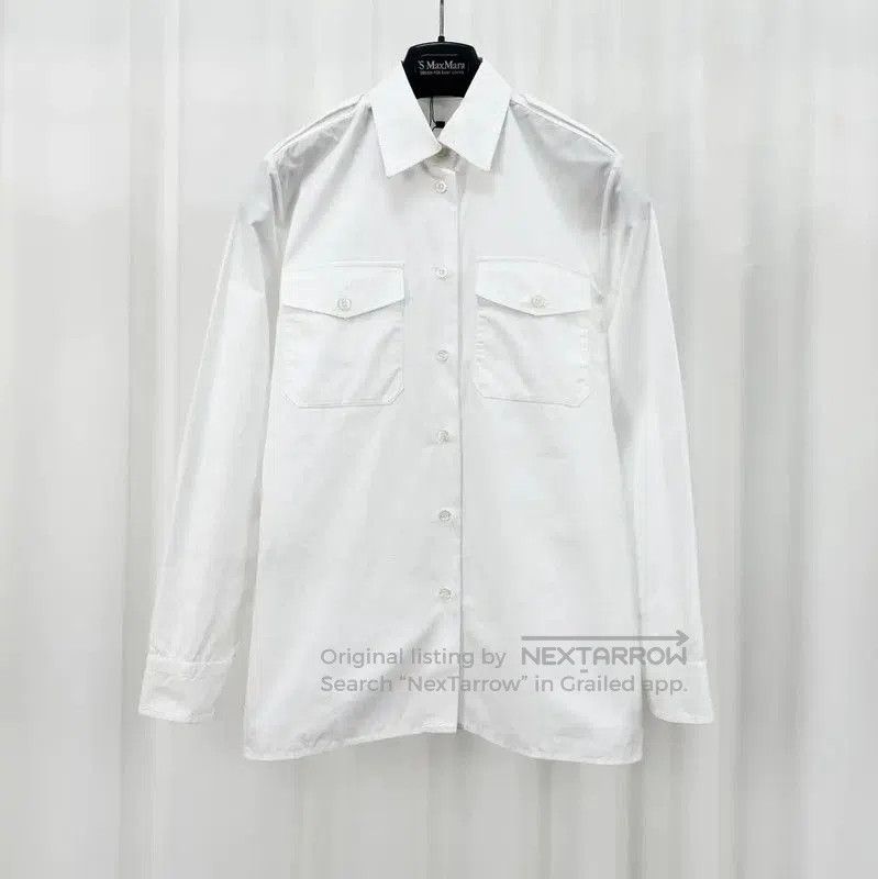 Prada Prada Women's White Long Sleeve Shirt. Size S / US 4 / IT 40 - 1 Thumbnail