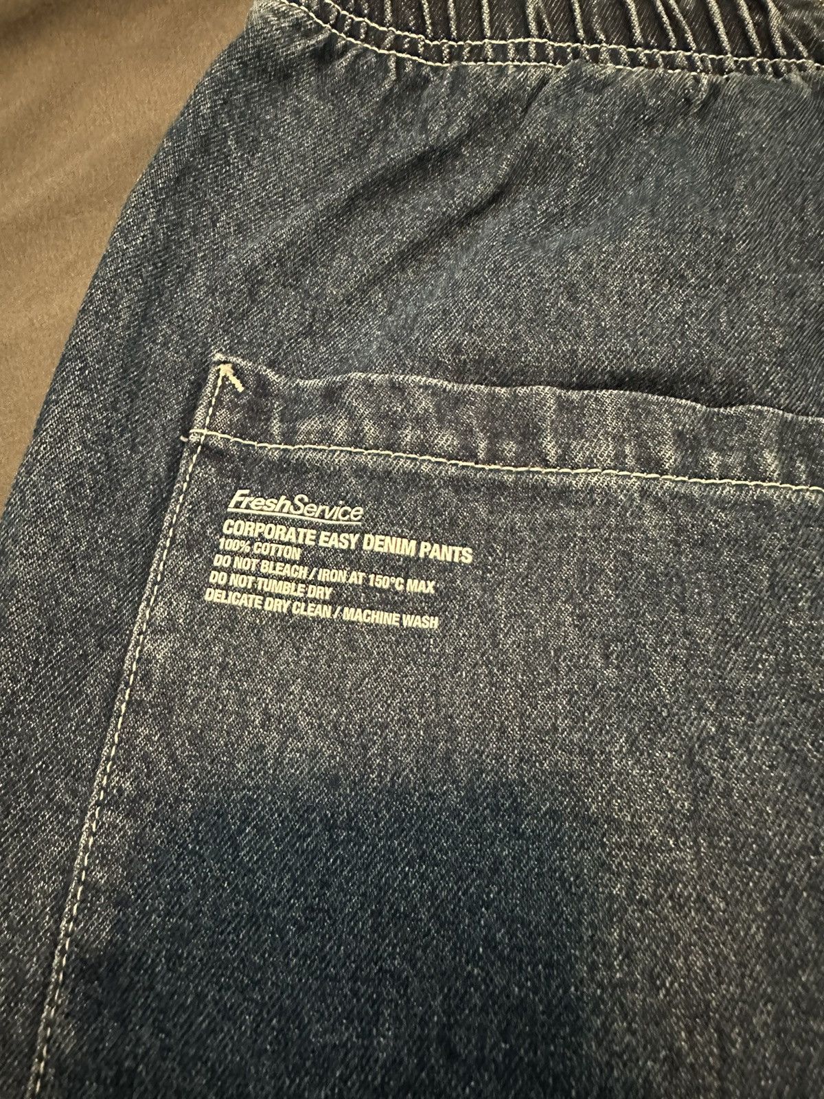 Japanese Brand FreshService CORPORATE EASY DENIM PANTS Size US 32 / EU 48 - 3 Thumbnail