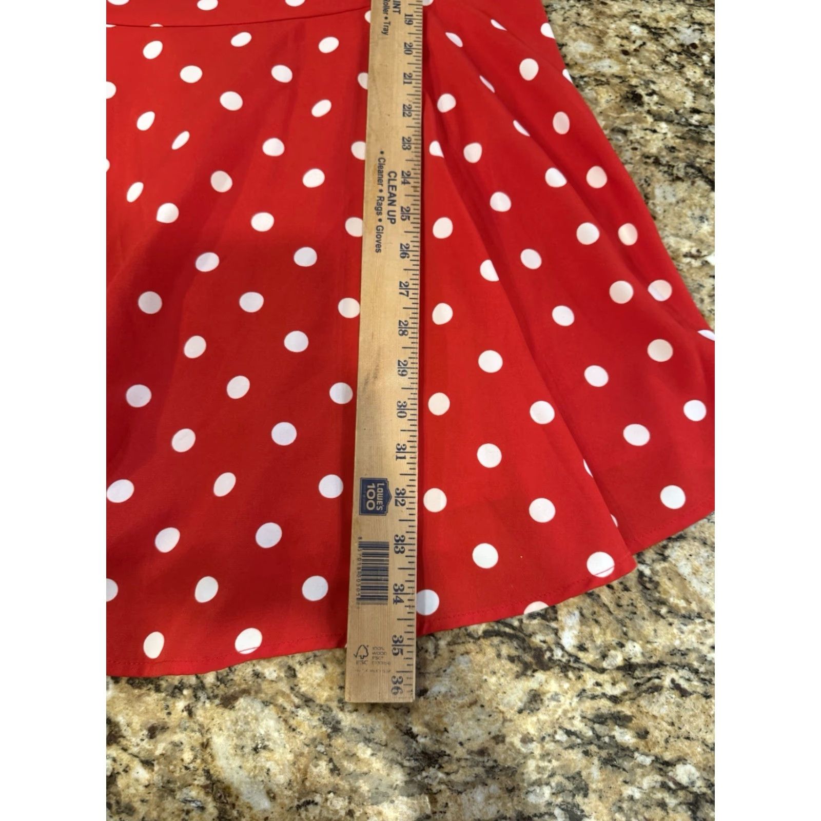 Vintage Sugar Thrillz Strawberry Picking red Polka Dot Skater flare Dress plus sz 1X new Size XL / US 12-14 / IT 48-50 - 6 Thumbnail