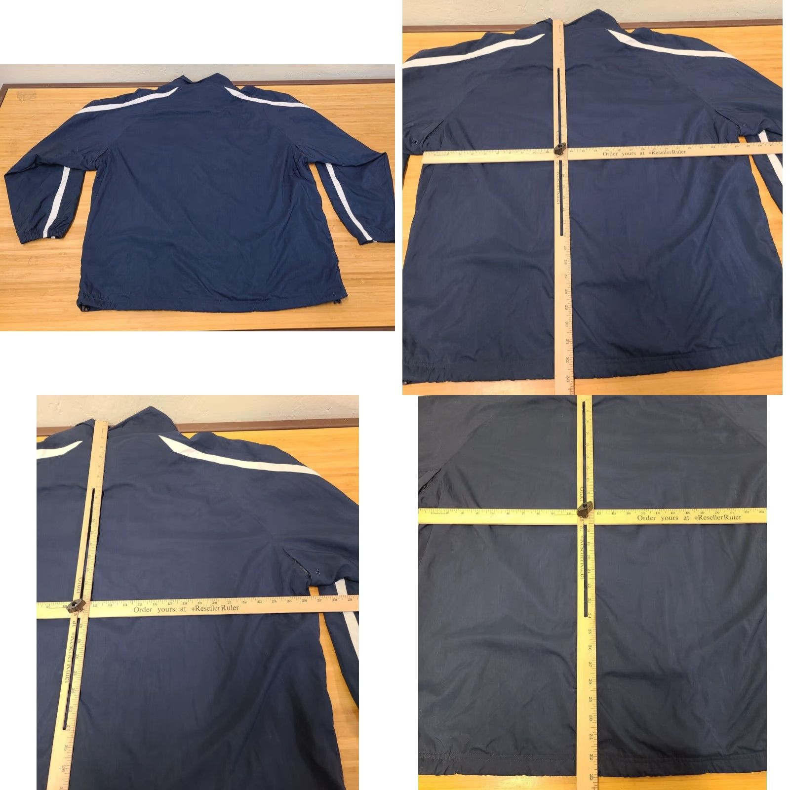 Reebok VINTAGE Reebok Windbreaker Jacket Men XL Navy Blue Athletic Performance 90s Sports Retro Full Zip Pockets Lined Nylon Size US XL / EU 56 / 4 - 8 Thumbnail
