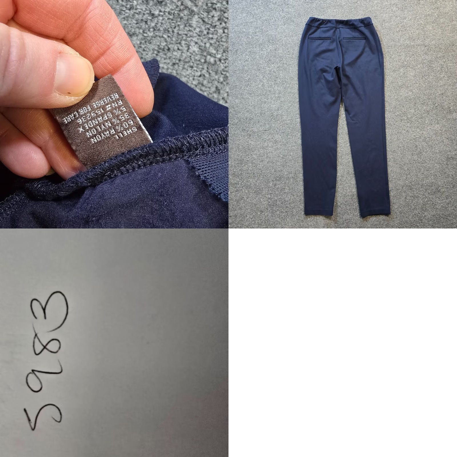J.McLaughlin J. McLaughlin Pants Women Size 0 Blue Stretch Catalina Cloth Skinny Dress Pants Regular Inseam 27 in Size 25" / US 0 / IT 36 - 8 Thumbnail