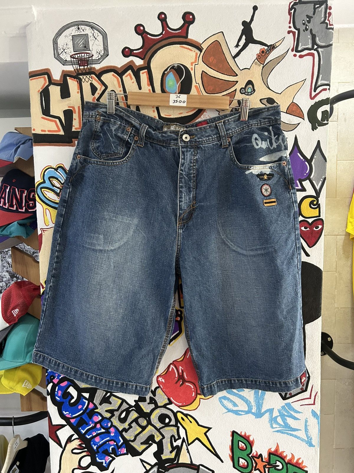 Quiksilver × Vintage 90s Quick silver Adventurer Jorts Size US 36 / EU 52 - 1 Thumbnail