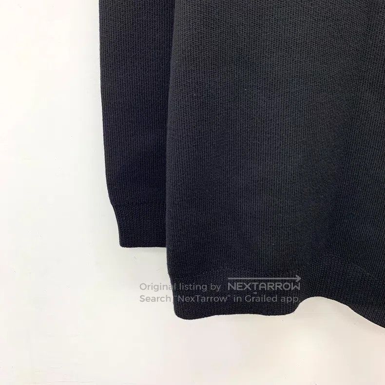 Loewe Loewe Black logo embedded floral wool semi-zip long-sleeve Size XS / US 0-2 / IT 36-38 - 4 Thumbnail
