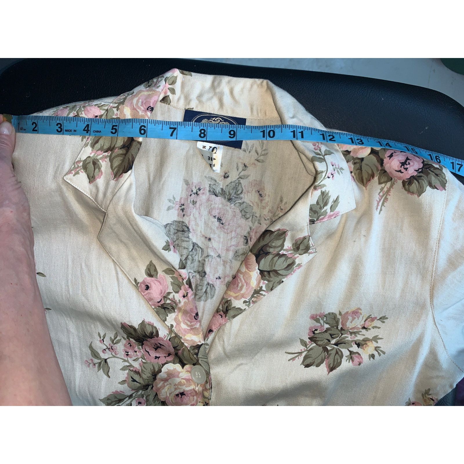 Other VINTAGE 80s BRITISH KHAKI ROBERT LIGHTON FLORAL TEA DRESS Size S / US 4 / IT 40 - 12 Thumbnail