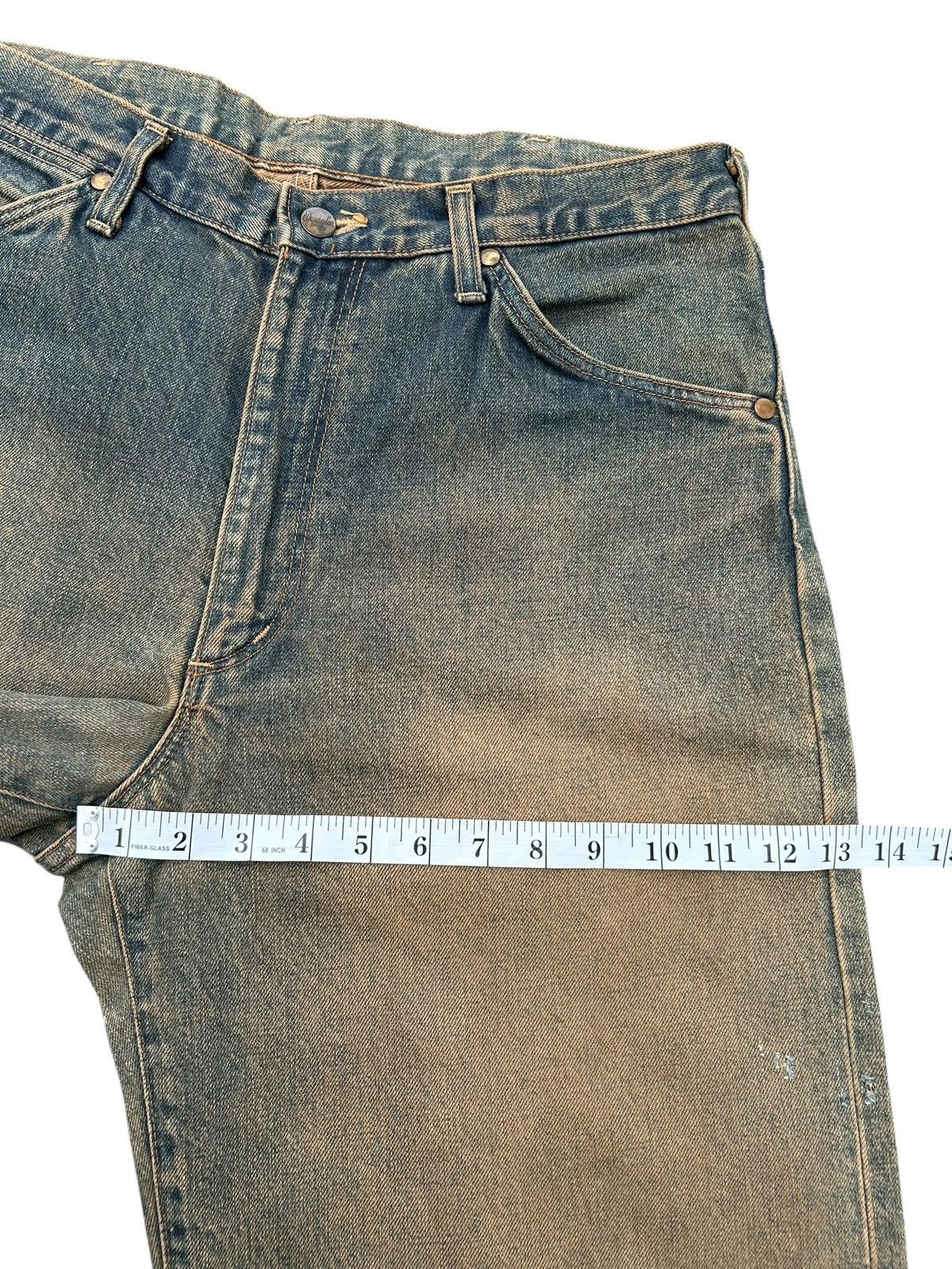 Kapital VINTAGE WRANGLER SELVEDGE BAGGY RUSTY DENIM JEANS Size US 33 - 16 Thumbnail