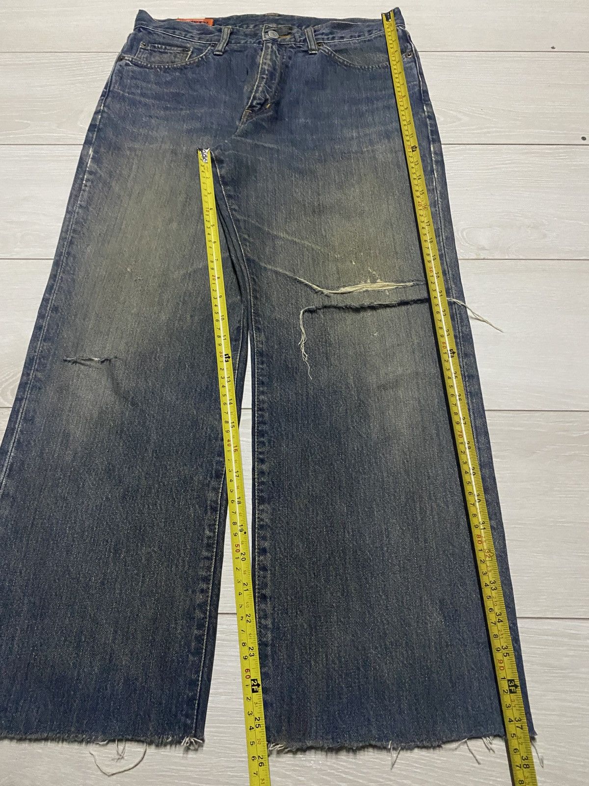 Edwin Rare Vintage Edwin Frontier Orange Tab Mud Wash Jeans Size US 31 - 15 Thumbnail