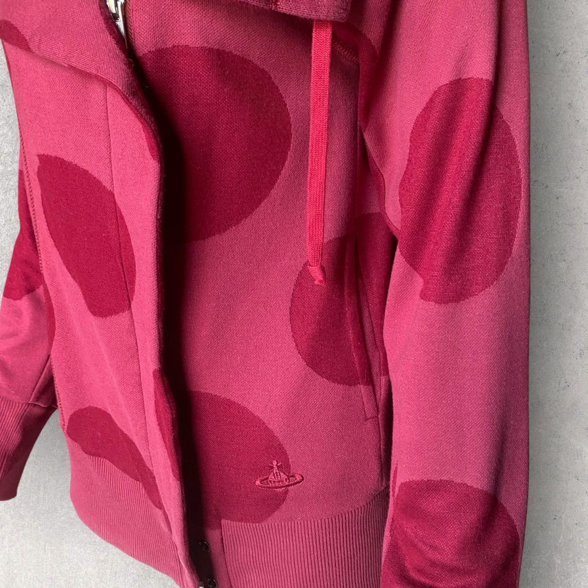 Vivienne Westwood VW Red Polka Dot Jersey Cotton Jacket Size S / US 4 / IT 40 - 4 Thumbnail