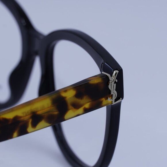 Saint Laurent Paris Saint Laurent SLM97 008 Eyeglasses Black Havana 54mm Square Size ONE SIZE - 6 Thumbnail