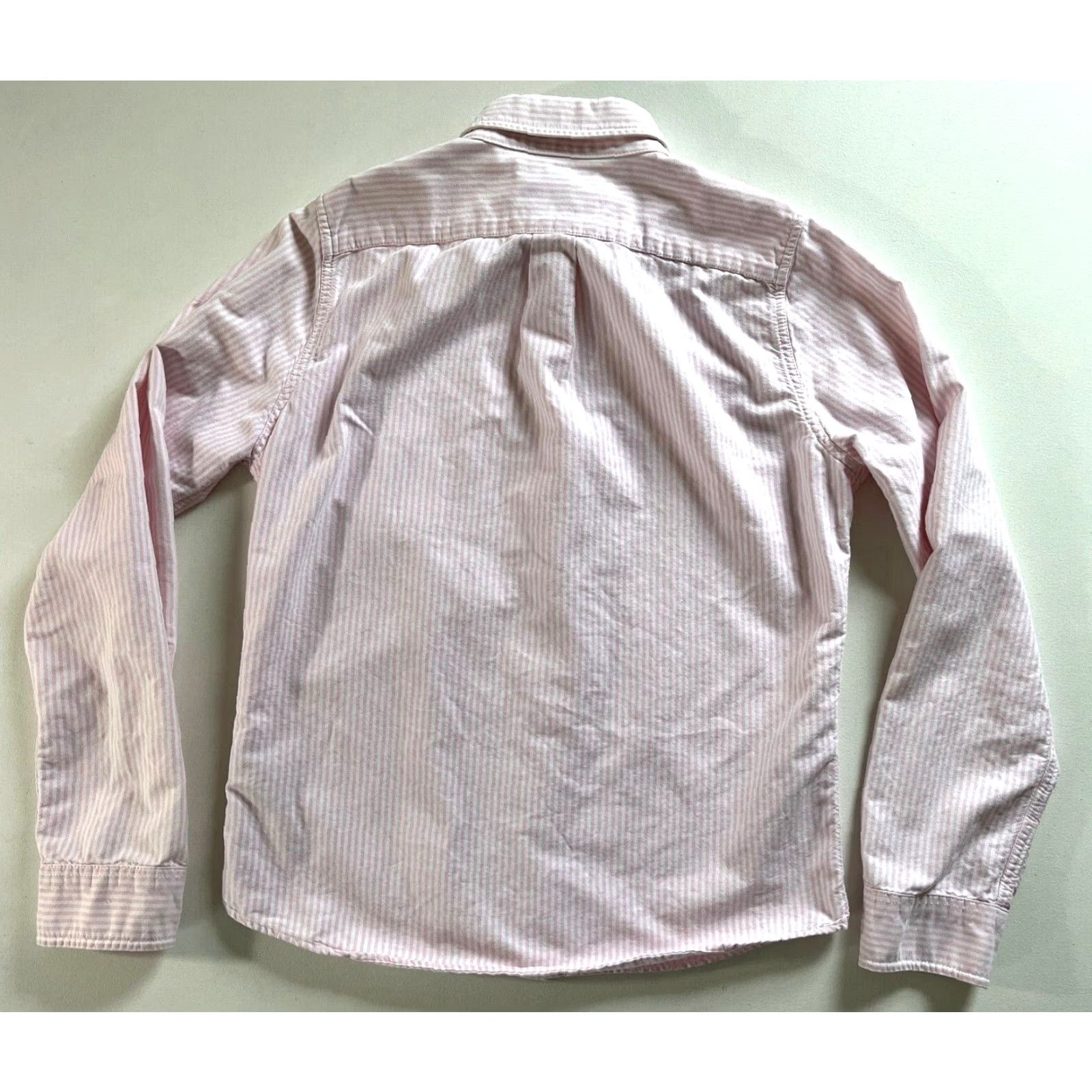 Abercrombie & Fitch VINTAGE Abercrombie & Fitch Button-Down Oxford Shirt Muscle Pink White Striped Sz M Mens Shirt 90s Retro Preppy Size US M / EU 48-50 / 2 - 2 Thumbnail