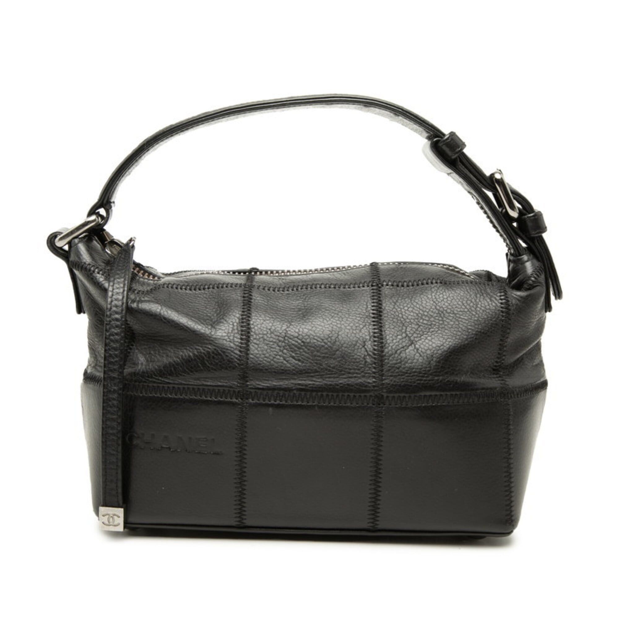 Chanel Chanel Chocolate Bar Handbag One-Shoulder Bag Logo Black Caviar Leather Women's CHANEL Size ONE SIZE - 1 Thumbnail