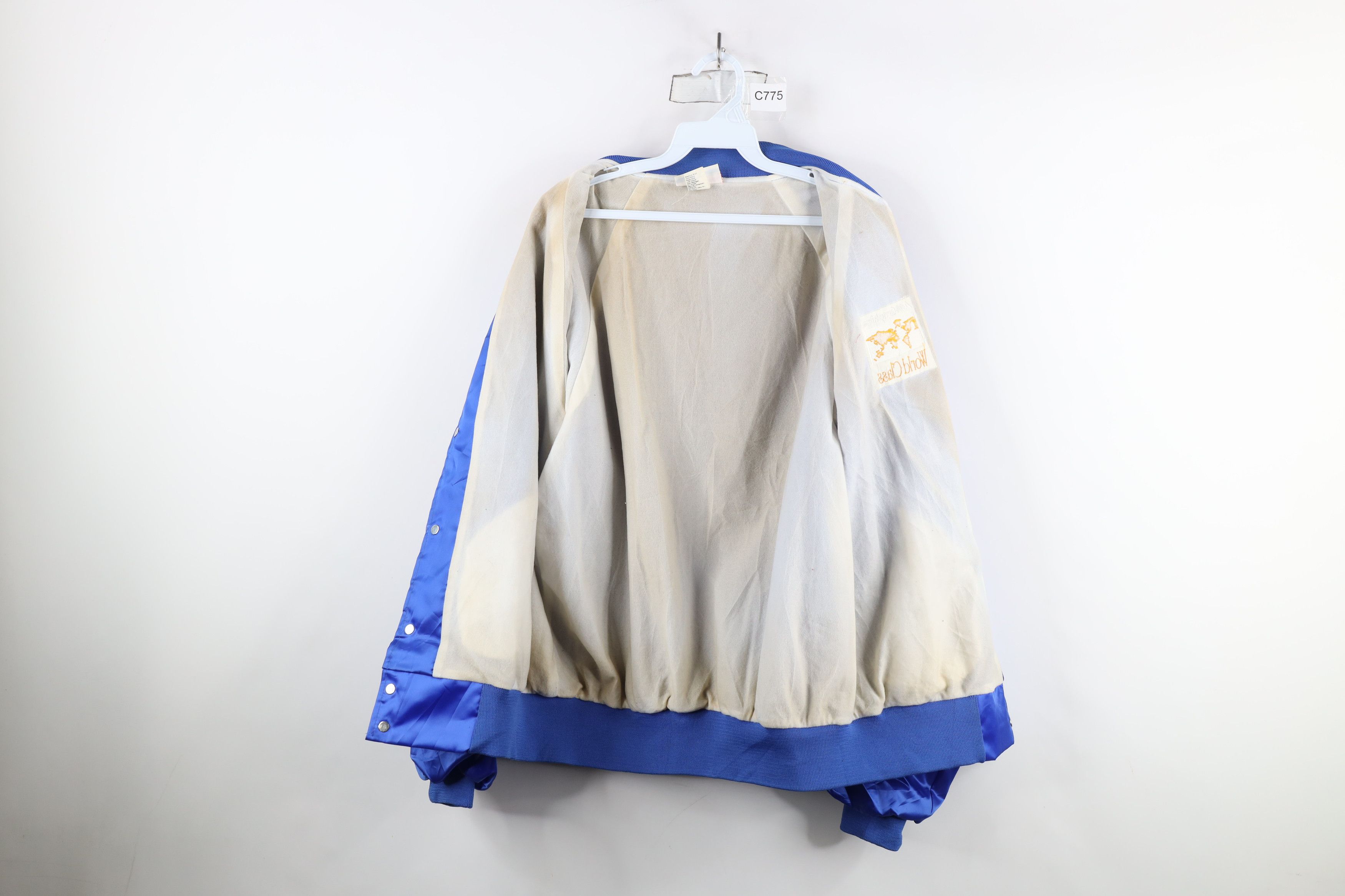 Vintage Vintage 80s Streetwear World Class Satin Bomber Jacket USA Size US L / EU 52-54 / 3 - 12 Thumbnail