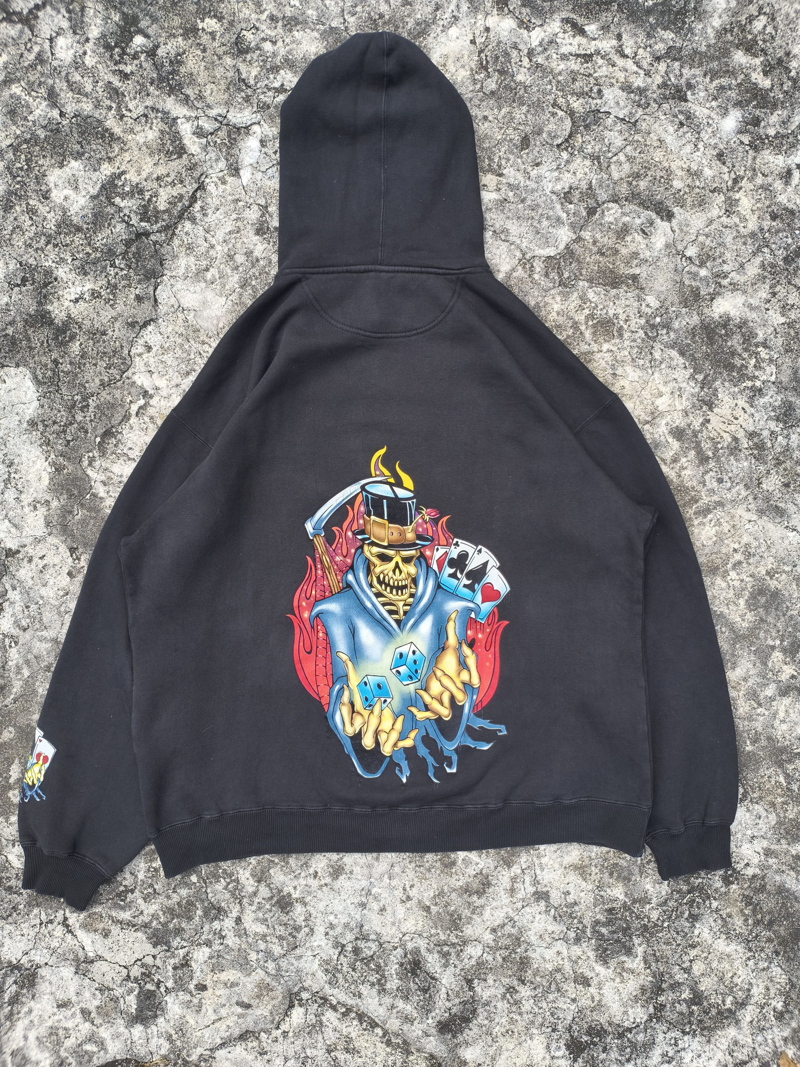 JNCO JNCO Grim Reaper Hoodie Size US XL / EU 56 / 4 - 4 Thumbnail