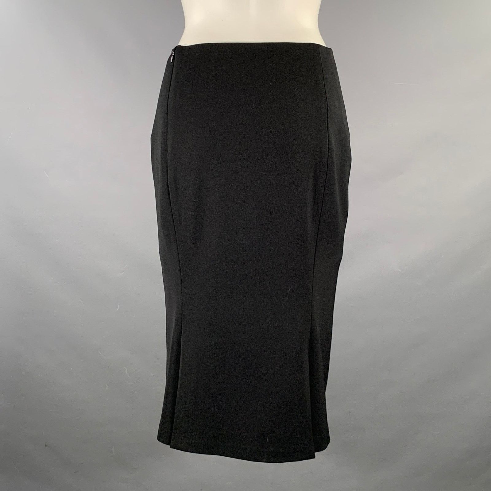 Ralph Lauren RALPH LAUREN Size 4 Black Wool Blend Classic Skirt Size 27" / US 4 / IT 40 - 2 Thumbnail
