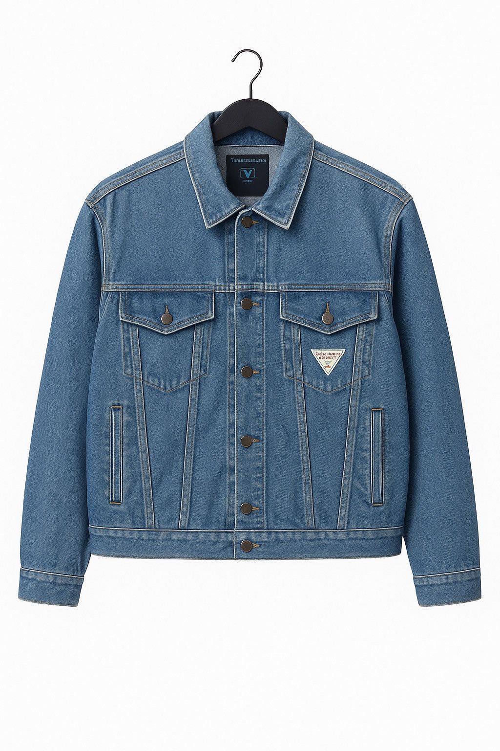 Vintage Vintage Valentino Garavani Jeans Denim Jacket Made in Italy Size US M / EU 48-50 / 2 - 1 Thumbnail