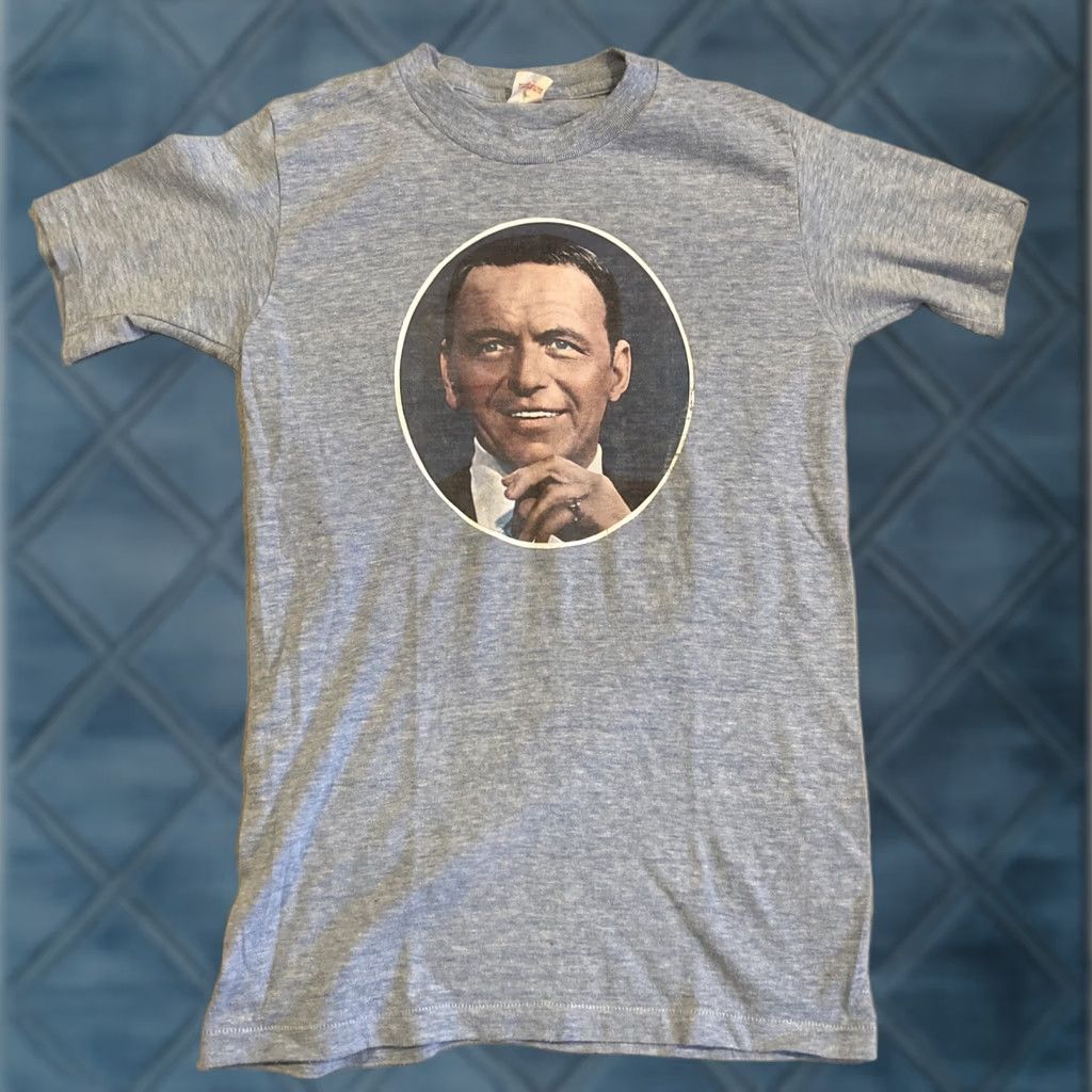 Greats VINTAGE 1970's Frank Sinatra Single Stitch T-Shirt M RARE Great Image Size US M / EU 48-50 / 2 - 1 Thumbnail