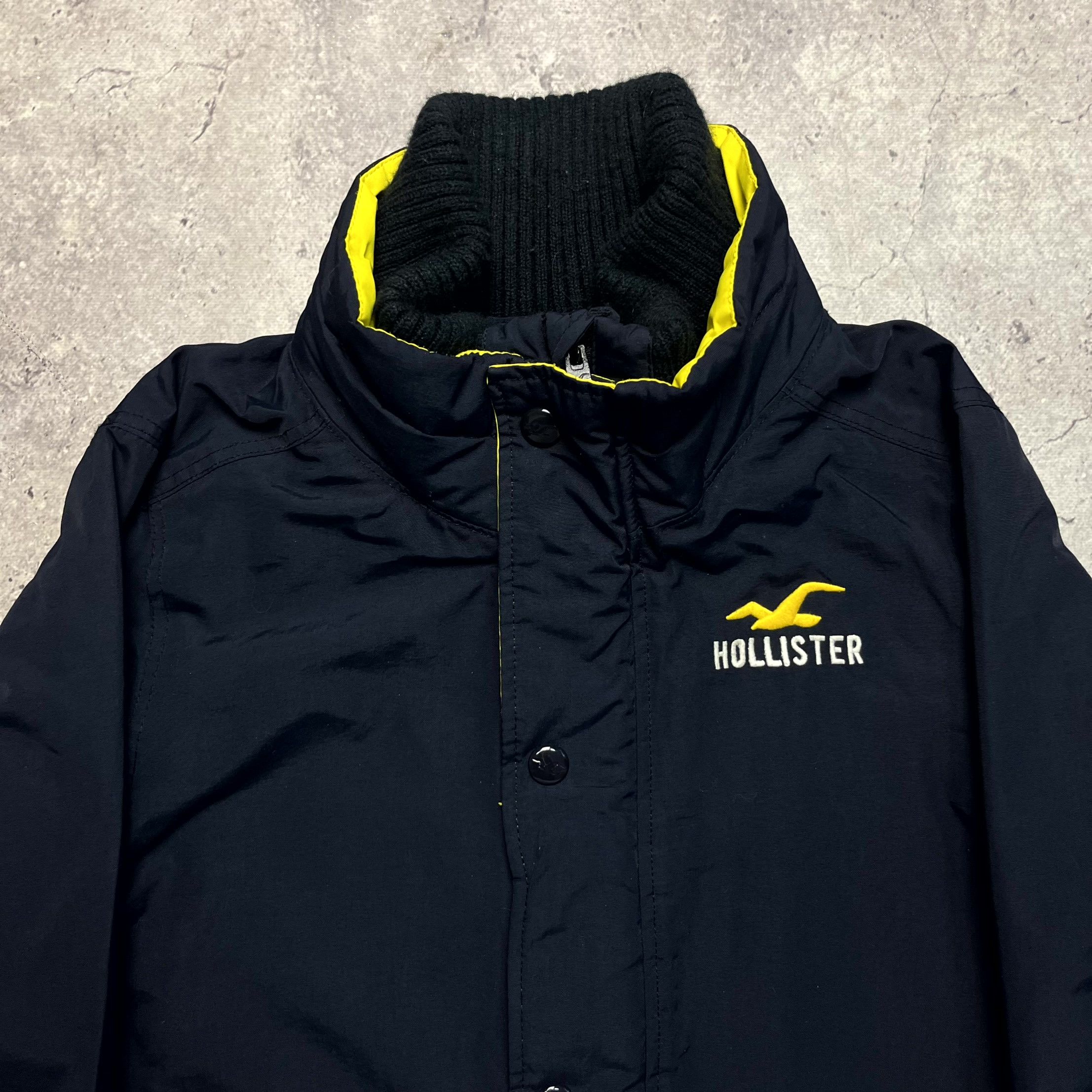 Hollister Y2K Hollister Navy Blue Full Zip Nylon Fleece Jacket Size XL Size US XL / EU 56 / 4 - 3 Thumbnail