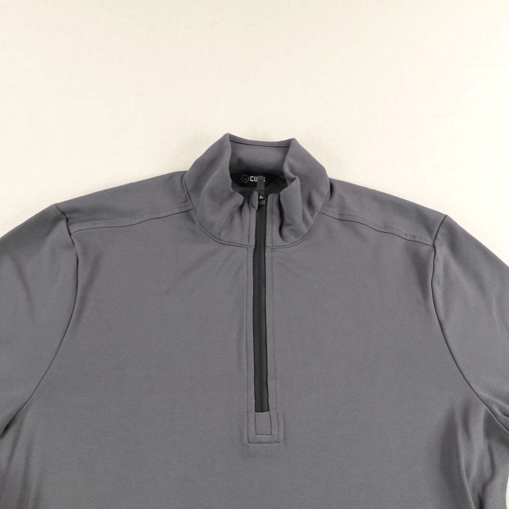 Cuts CUTS Pullover Shirt Mens Medium Gray 1/4 Zip Performance Athletic Stretch Lightweight Mock Neck Crewneck Sportswear Mens Size US M / EU 48-50 / 2 - 2 Thumbnail
