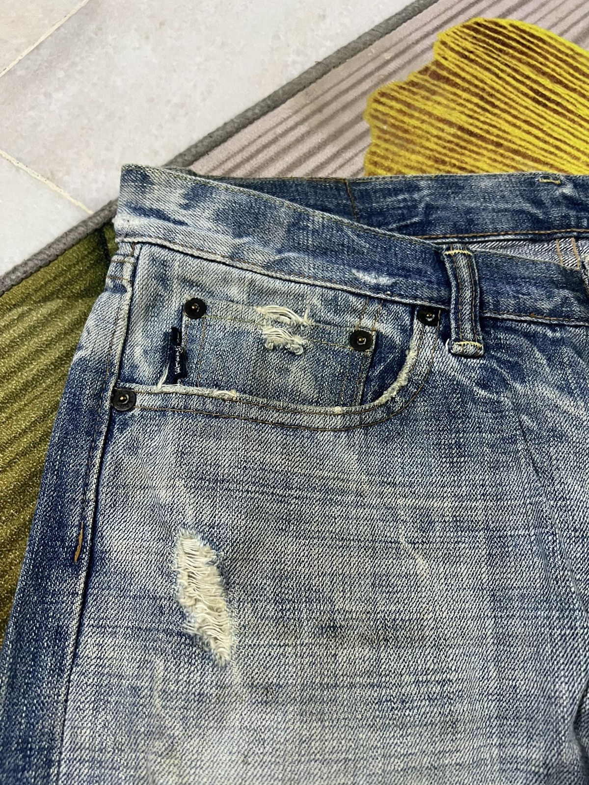 Eternal × If Six Was Nine Vintage Eternal Mud Wash Distressed Jeans Nice Faded Size US 32 / EU 48 - 4 Thumbnail