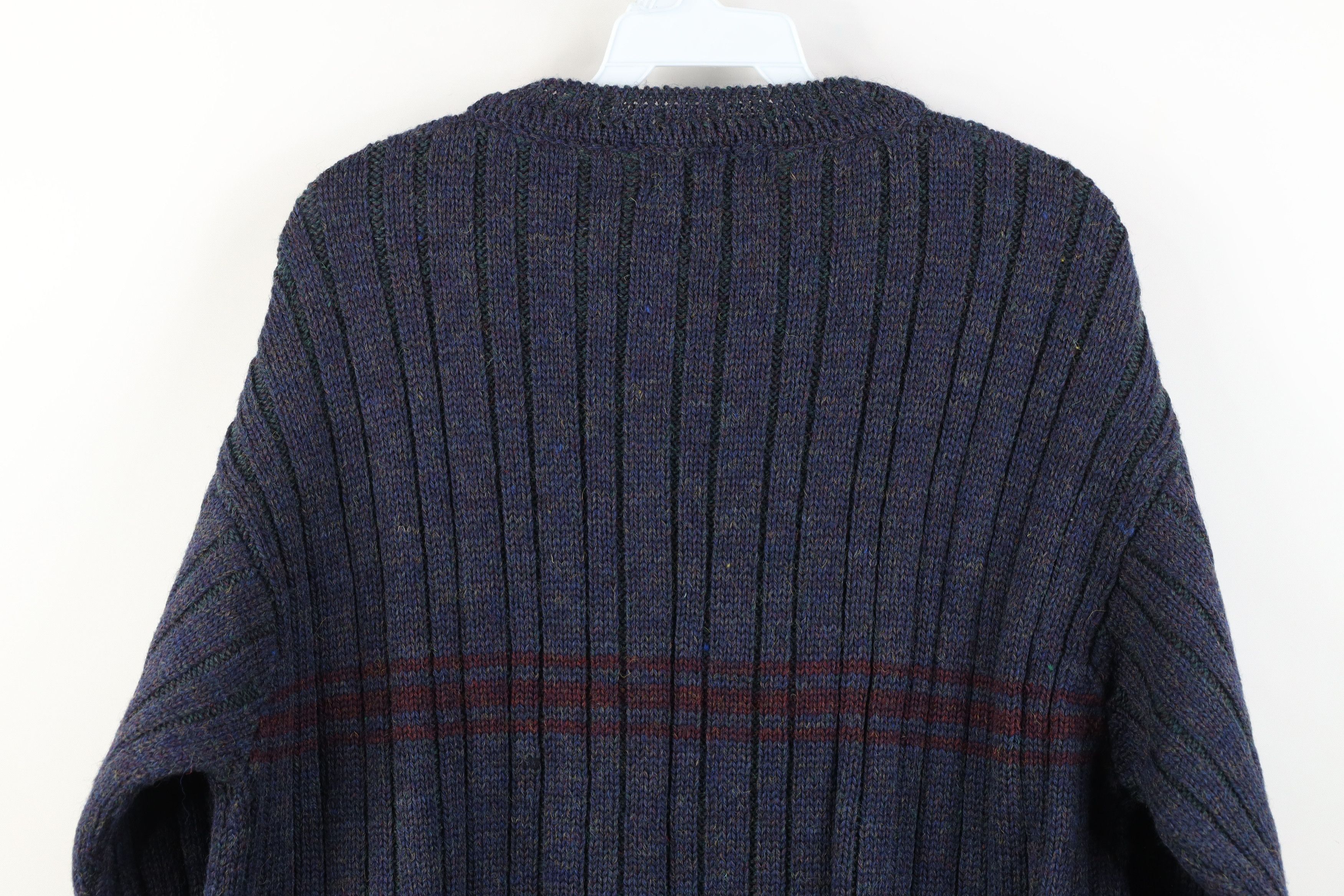 L.L. Bean Vintage 70s LL Bean Wool Ribbed Knit Crewneck Sweater Size US M / EU 48-50 / 2 - 9 Thumbnail