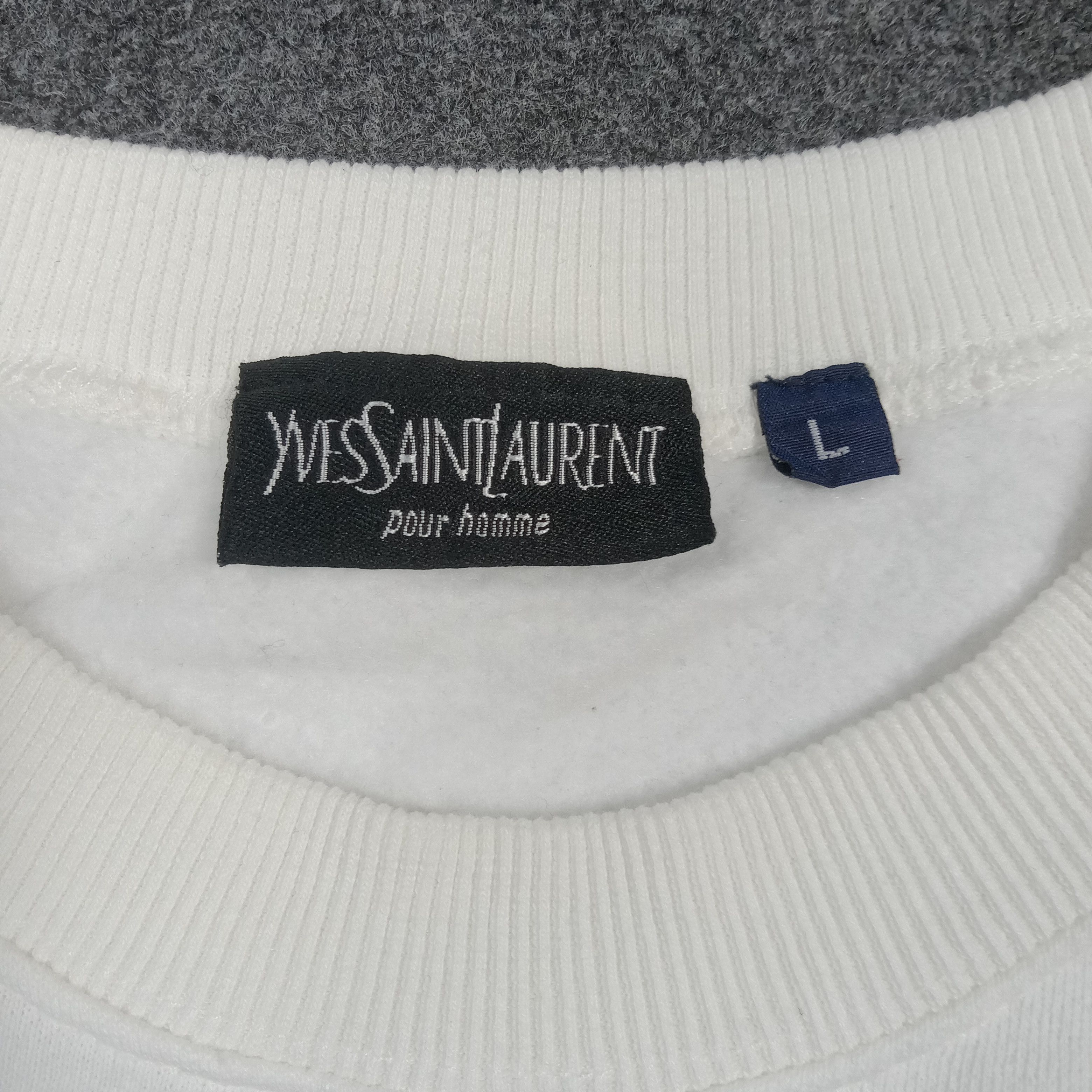 Yves Saint Laurent YSL Yves Saint Laurent Embroidery Sweatshirt C275N23 Size US L / EU 52-54 / 3 - 5 Thumbnail