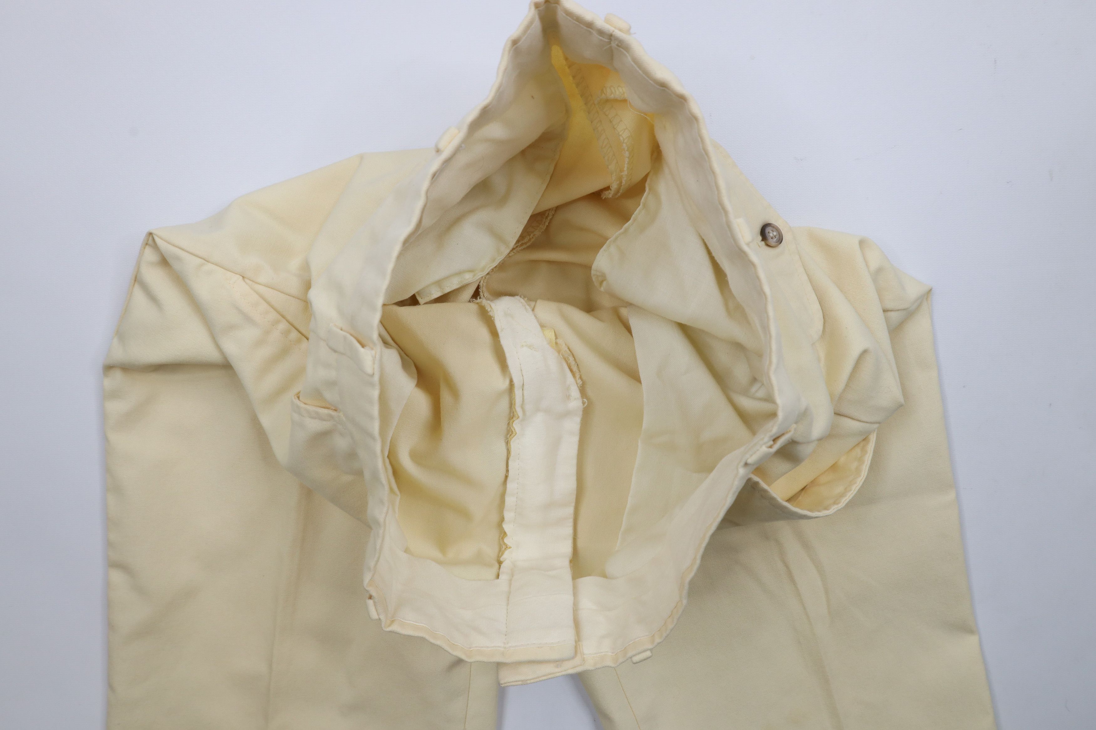 Vintage Vintage 70s Streetwear Flared Wide Leg Chino Pants Yellow Size US 30 / EU 46 - 11 Thumbnail