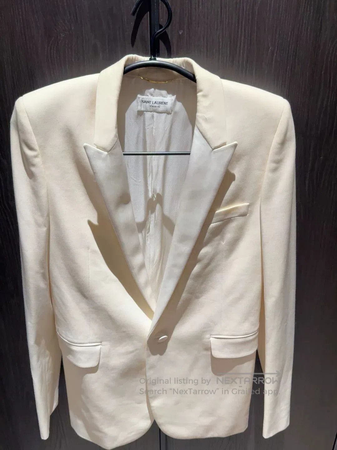 Saint Laurent Paris Saint Laurent Single Button Beige Blazer. Size XS / US 0-2 / IT 36-38 - 1 Thumbnail