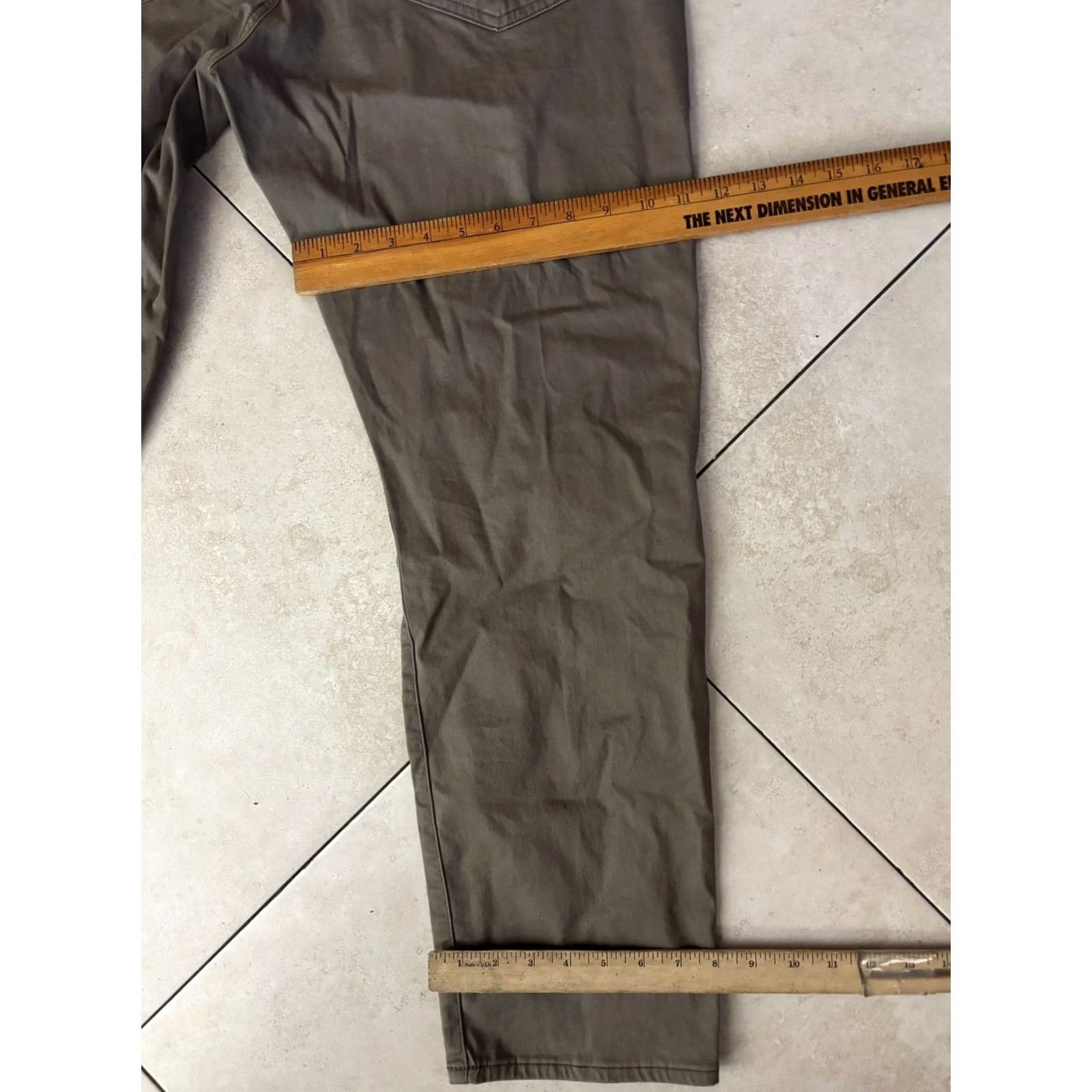 Lucky Brand Lucky Brand Chino Pants Mens 36 Beige Slim Straight 5-Pocket 121 Slim Straight Stretch Casual Pants Size US 36 / EU 52 - 7 Thumbnail