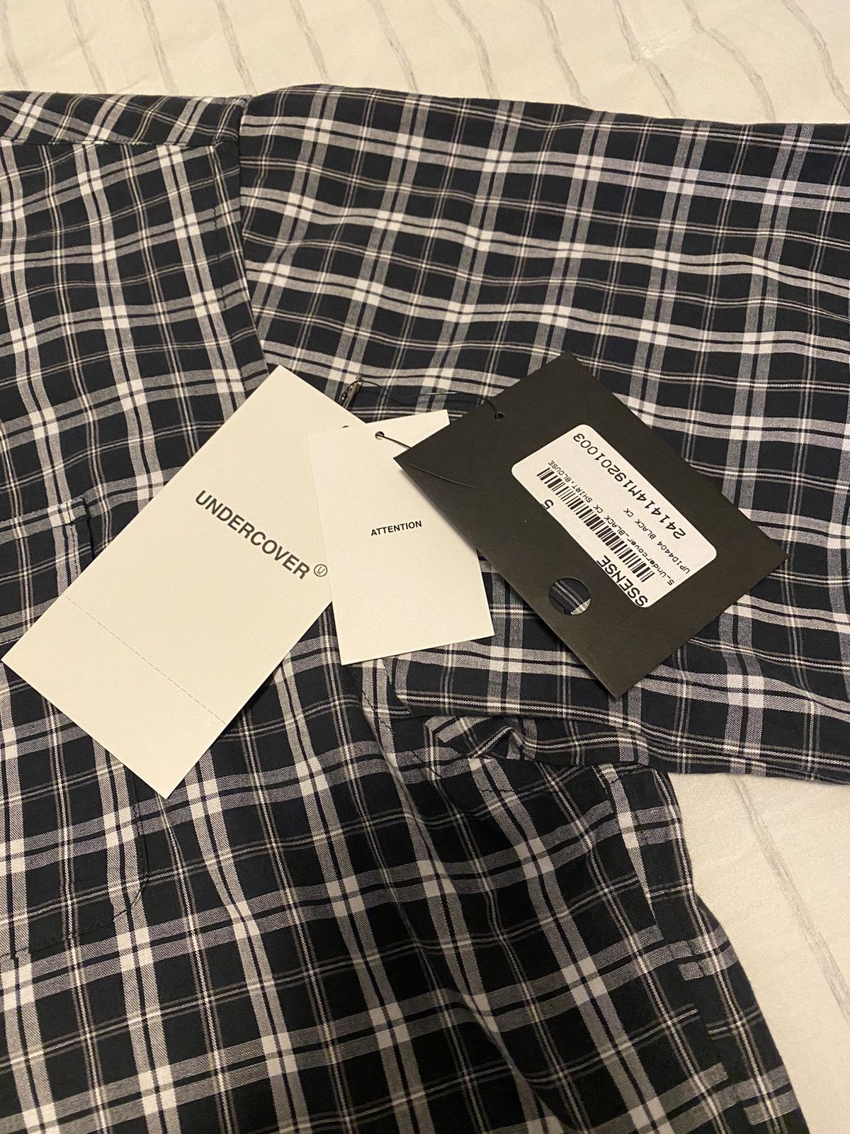 Undercover Undercover Navy Check Shirt Sz5 Size US XXL / EU 58 / 5 - 10 Thumbnail
