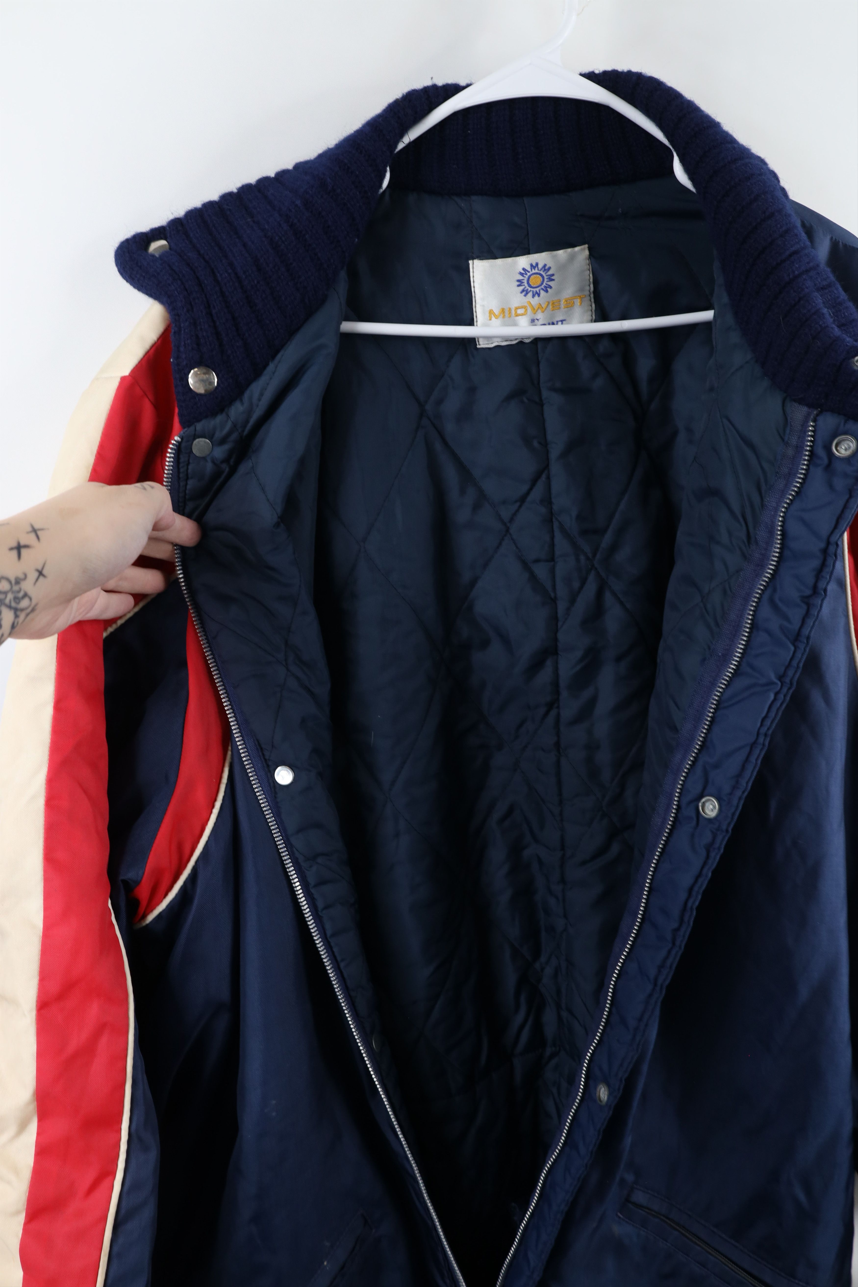 Vintage Vintage 70s Distressed Down Insulated Snowmobile Snow Suit Size US 38 / EU 54 - 10 Thumbnail
