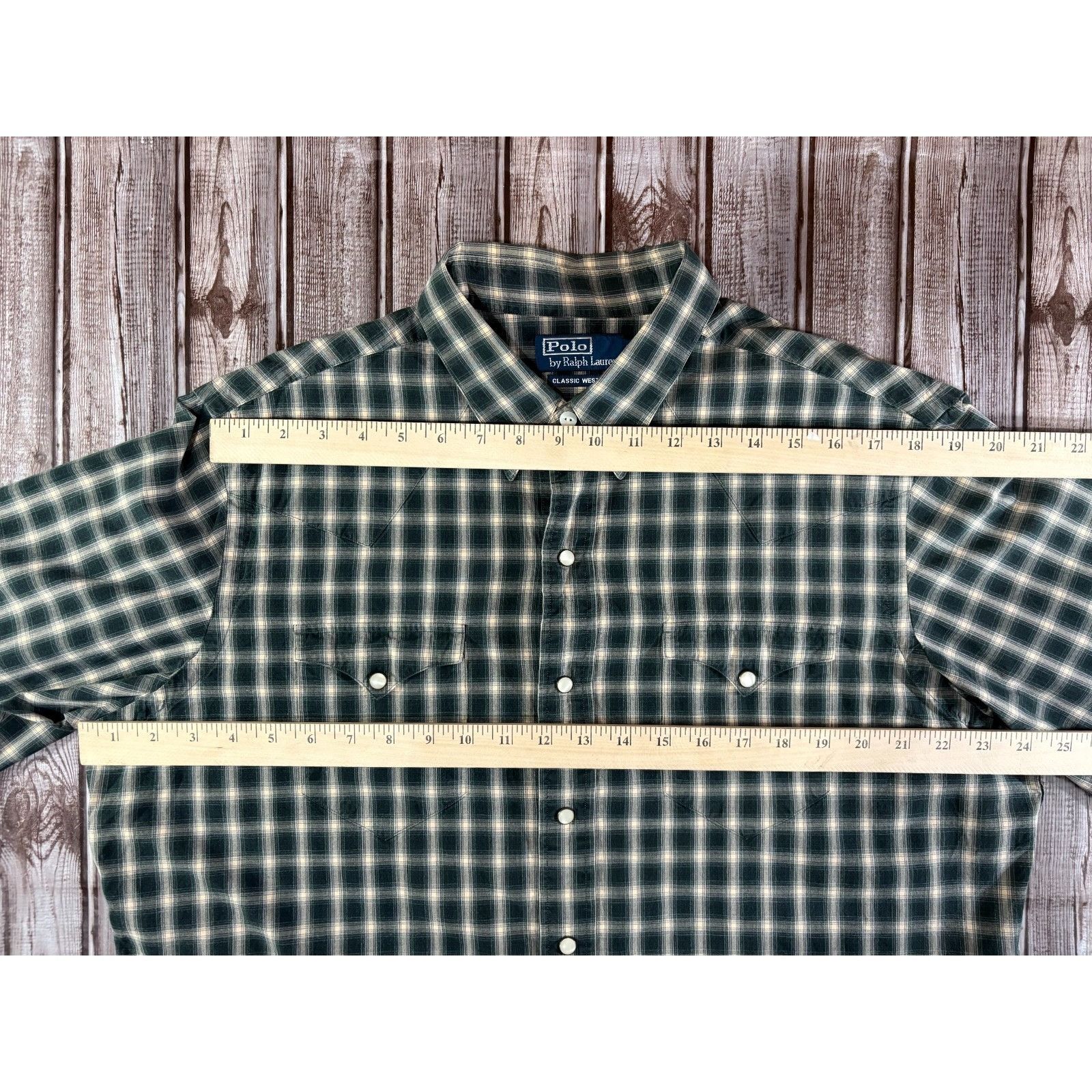 Polo Ralph Lauren Polo Ralph Lauren plaid Classic Western Pearl Snap shirt sz Size US XL / EU 56 / 4 - 5 Thumbnail