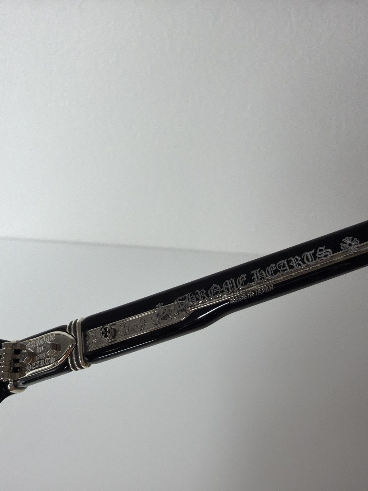 Chrome Hearts Chrome Hearts Dooable Black Silver 52-20-148 New Size ONE SIZE - 7 Thumbnail