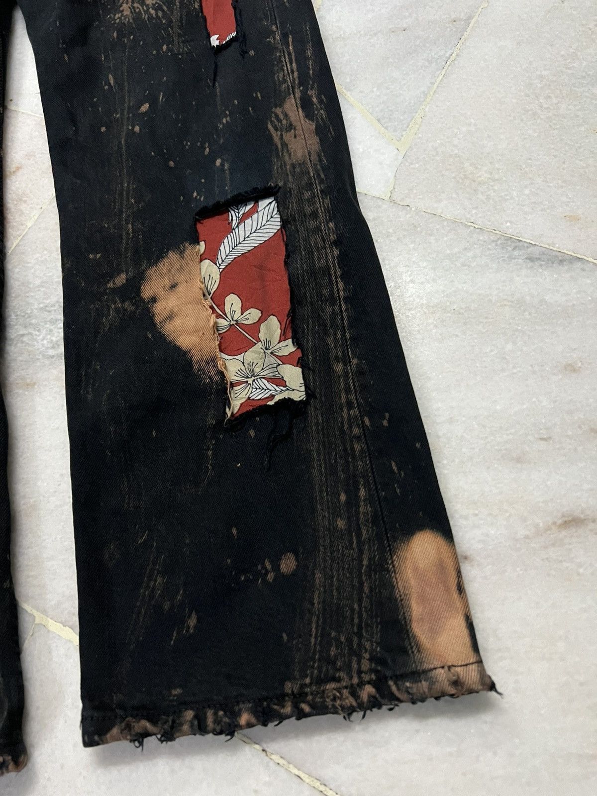 Levi's 💥Insane 90’s Levis 501 Distressed Black Jeans Size US 30 / EU 46 - 5 Thumbnail