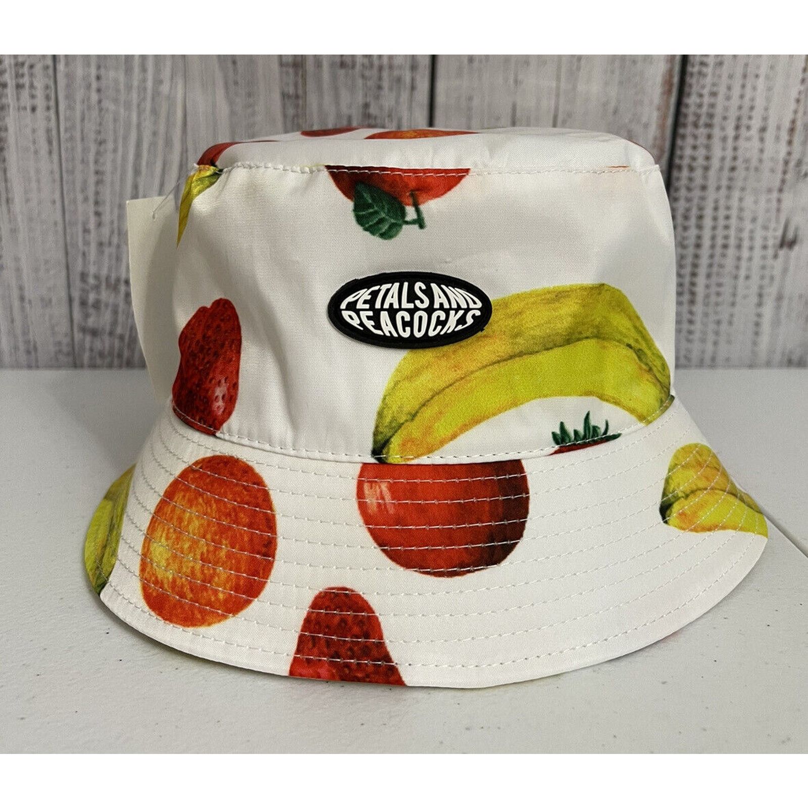 Tillys NWT Petals and Peacocks Bucket Hat Colorful Fruit Size ONE SIZE - 1 Thumbnail