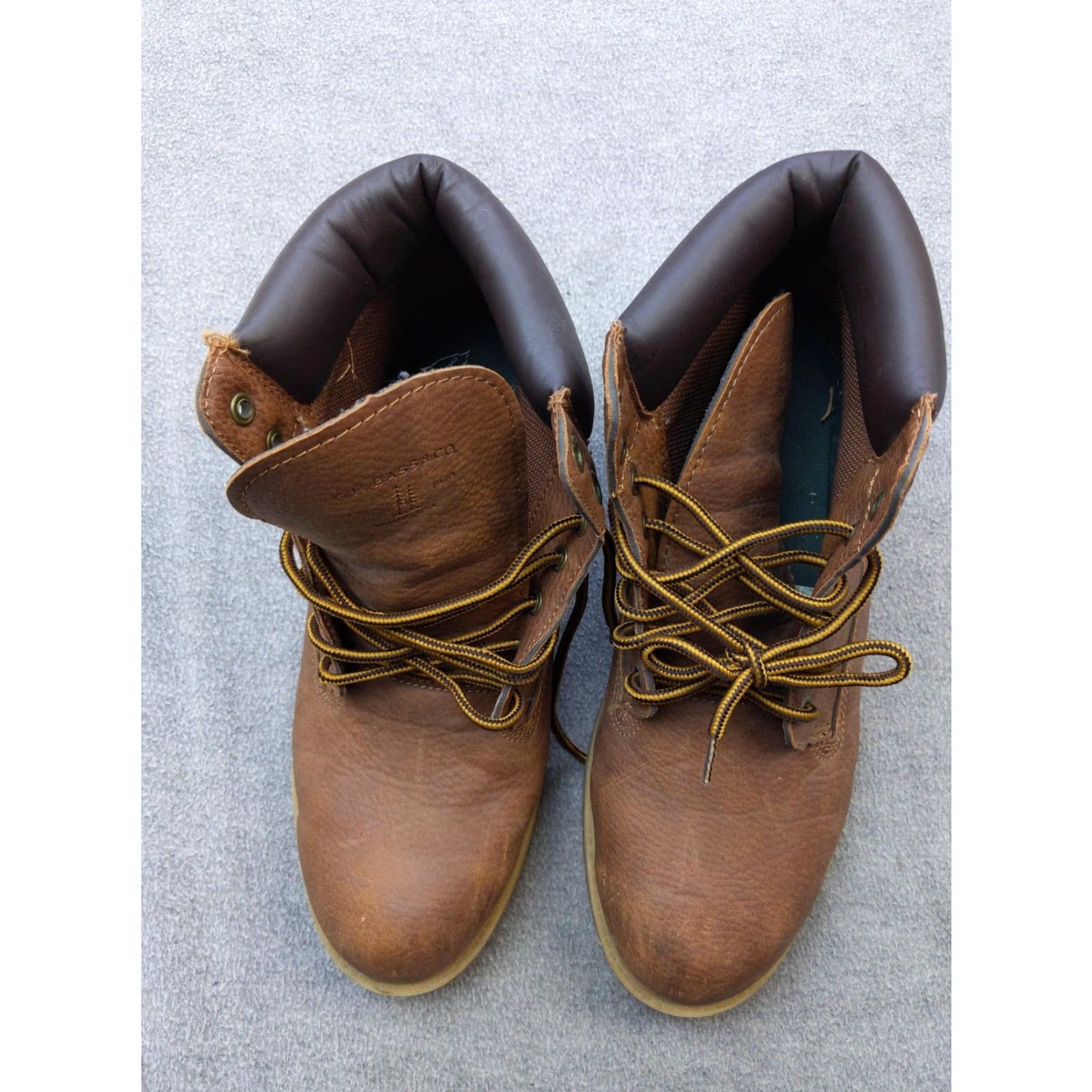 Vintage G.H. Bass Boots Mens Size 9 Brown Lace Up Ankle Work Hiking Synthetic Boots Size US 9 / EU 42 - 2 Thumbnail