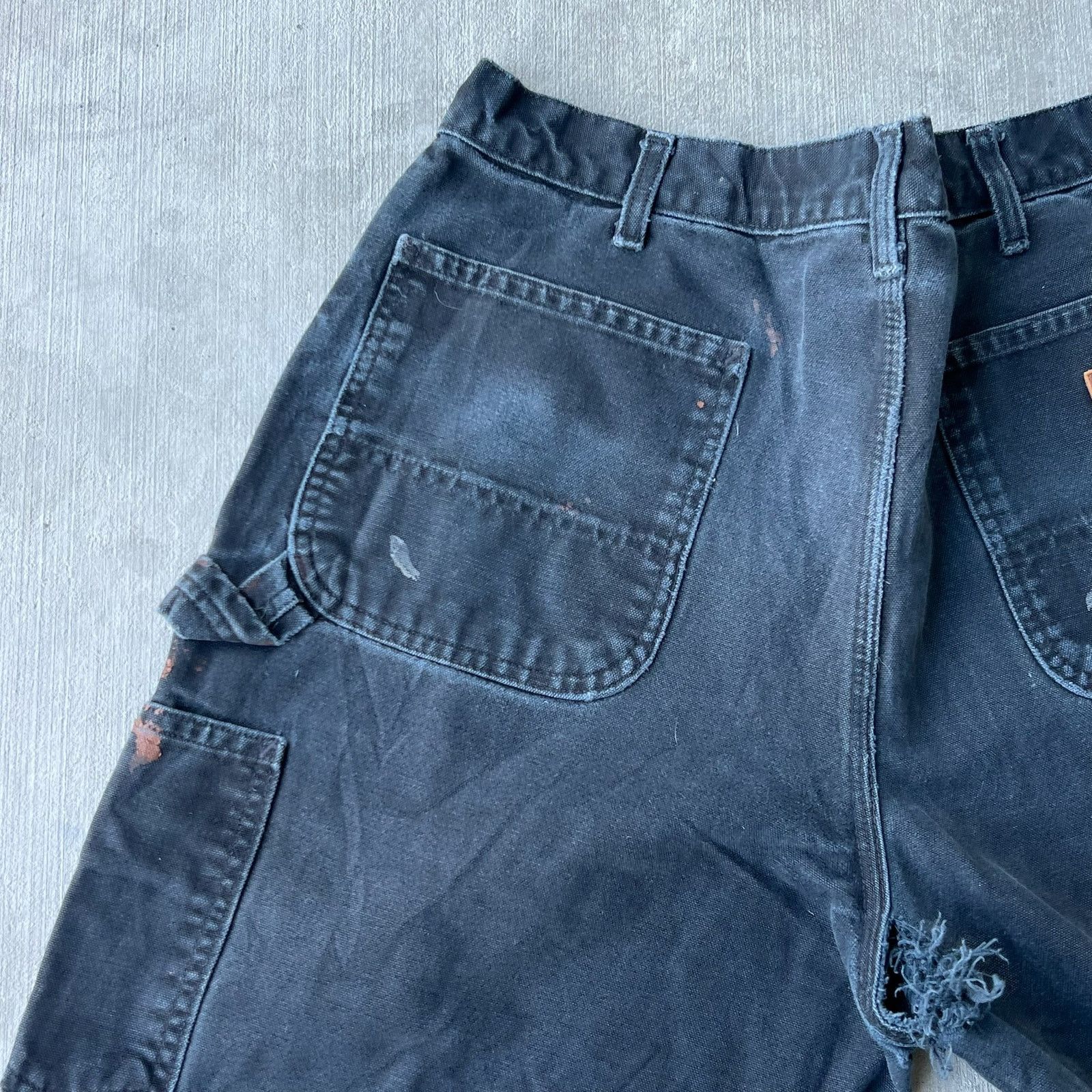 Carhartt × Vintage Carhartt faded black work wear carpenter pants Size US 36 / EU 52 - 15 Thumbnail