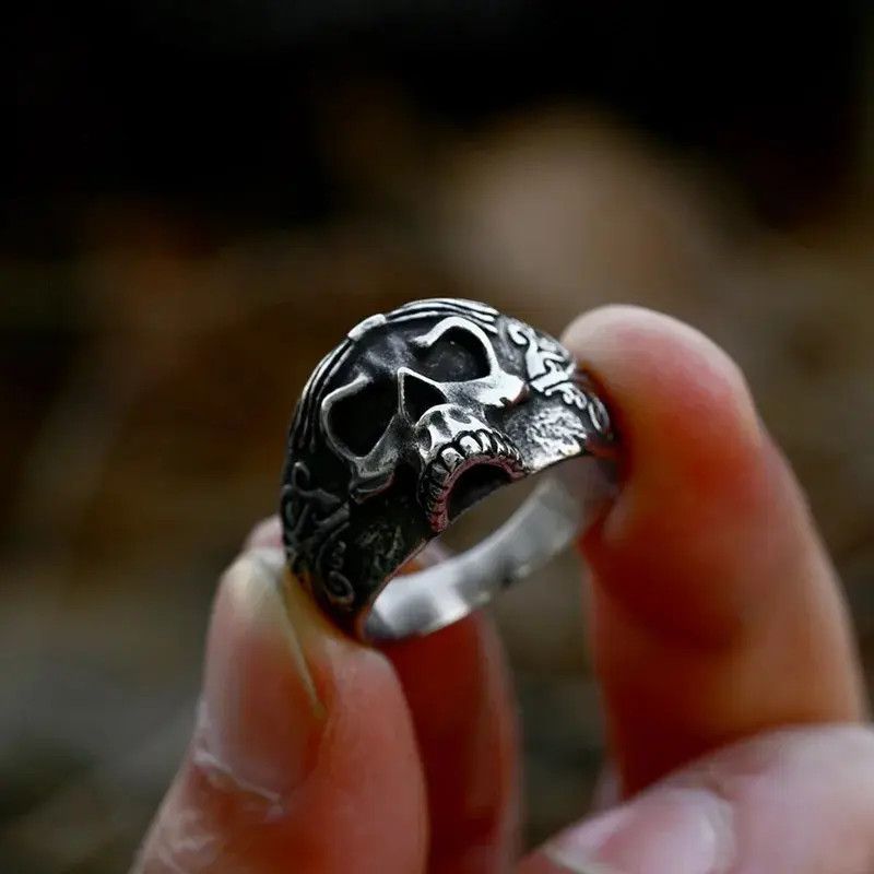Jewelry Creative Handmade Calvarium Skull Ring Size ONE SIZE - 1 Thumbnail