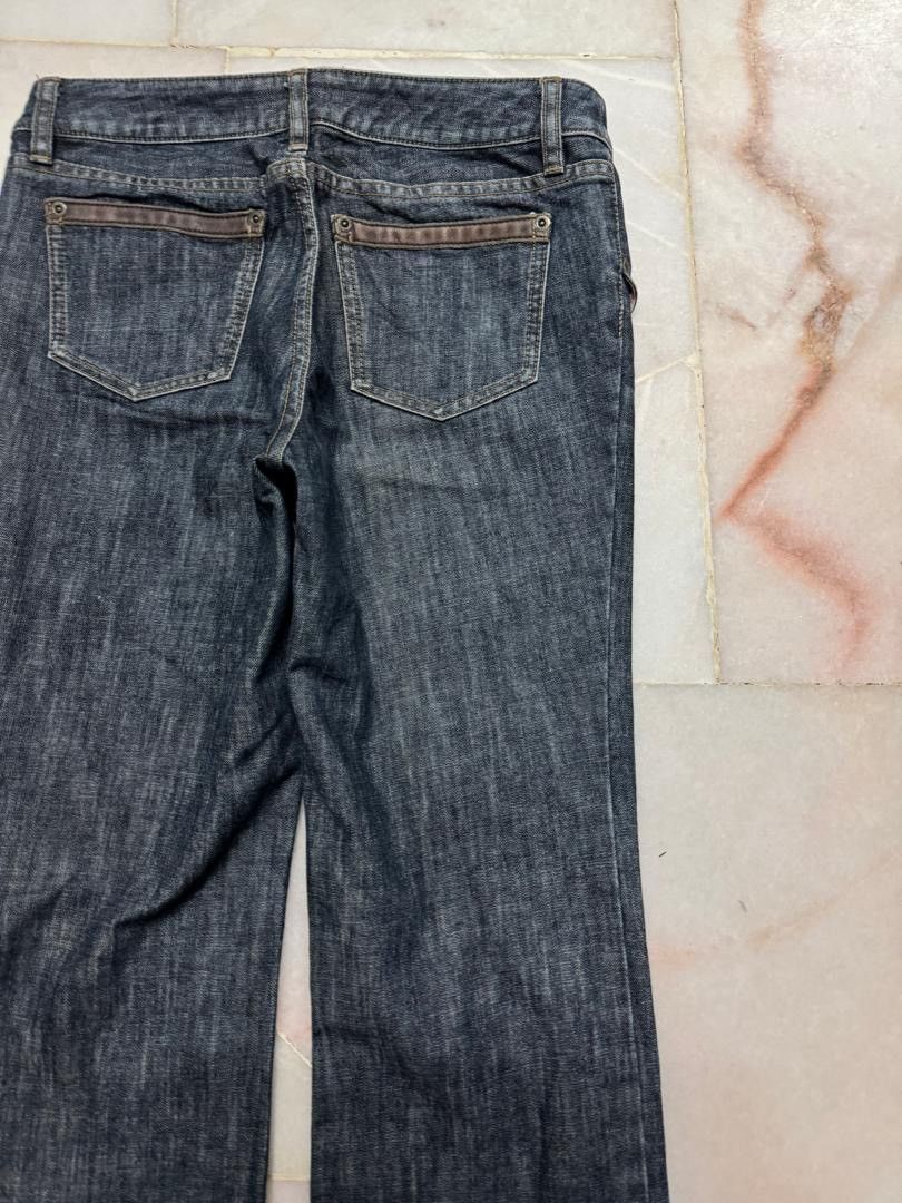 Burberry 💥FLARE💥BURBERY LONDON STONE WASHED DARK JEANS BAGGY FLARE Size US 27 - 18 Thumbnail