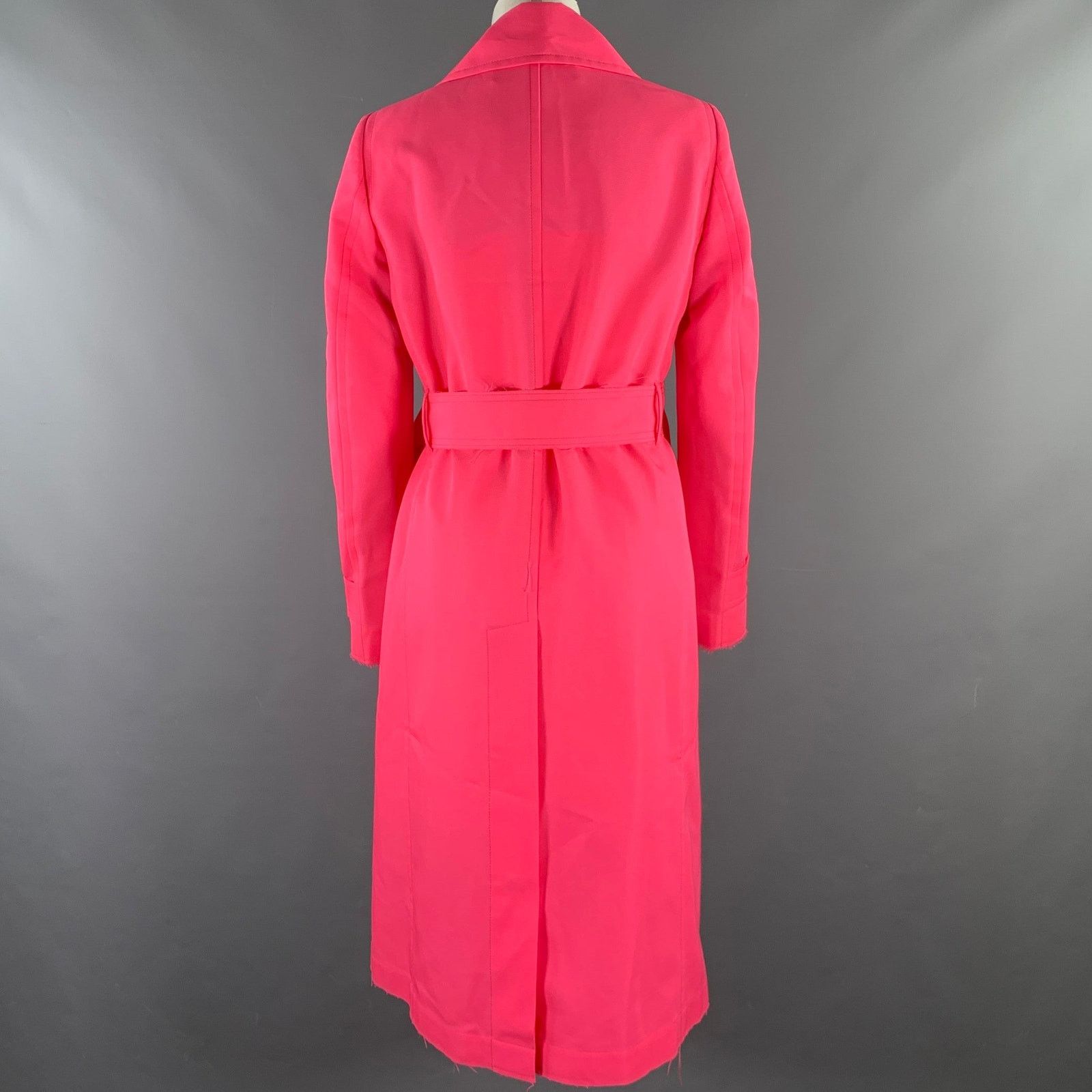 Golden Goose GOLDEN GOOSE Size S Pink Polyester Trench Coat Size S / US 4 / IT 40 - 4 Thumbnail