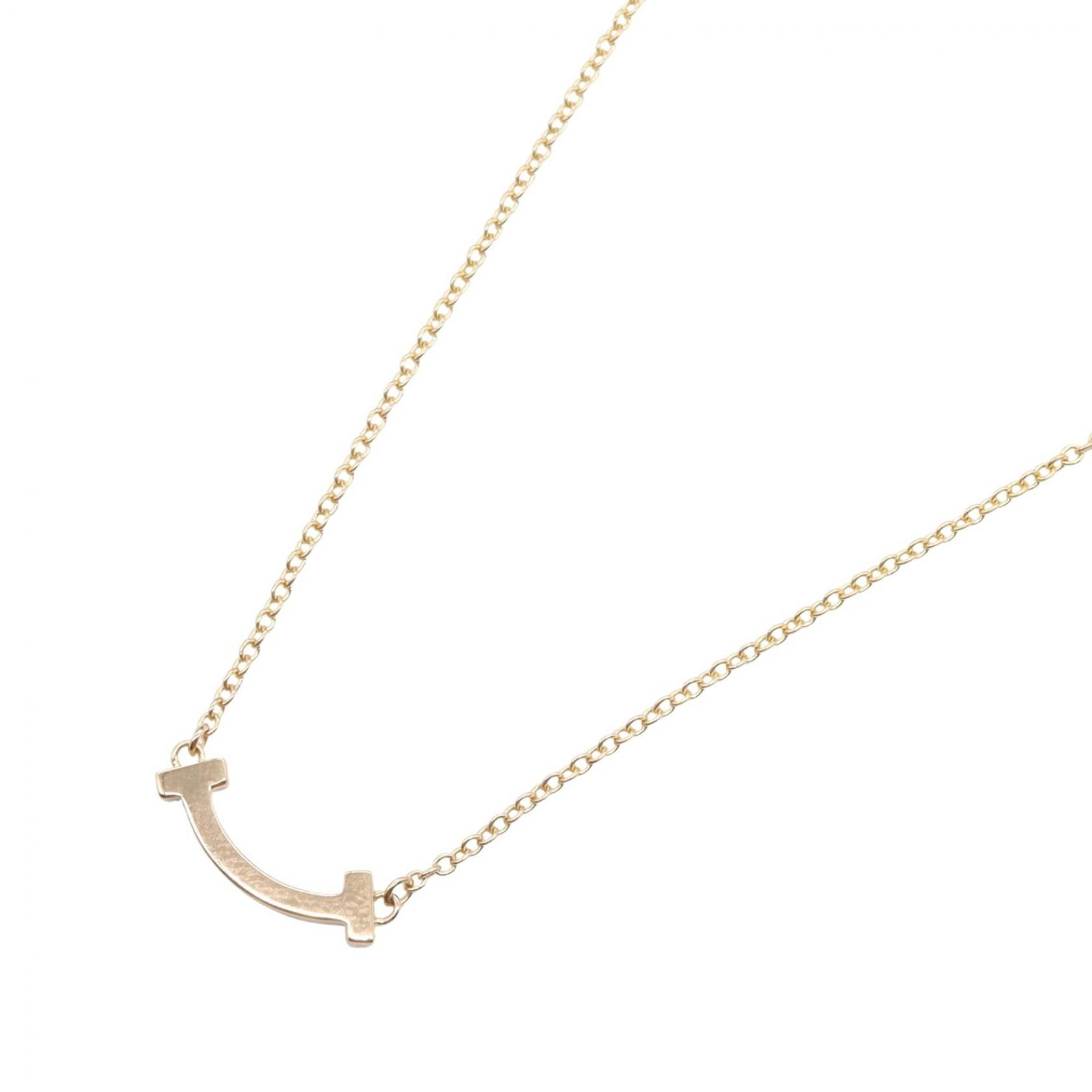 Tiffany & Co. Tiffany & Co. Tiffany & Co. T Smile Mini Au750 Necklace Precious Metal Necklace 62617721 DUTY FREE for USA Size ONE SIZE - 1 Thumbnail